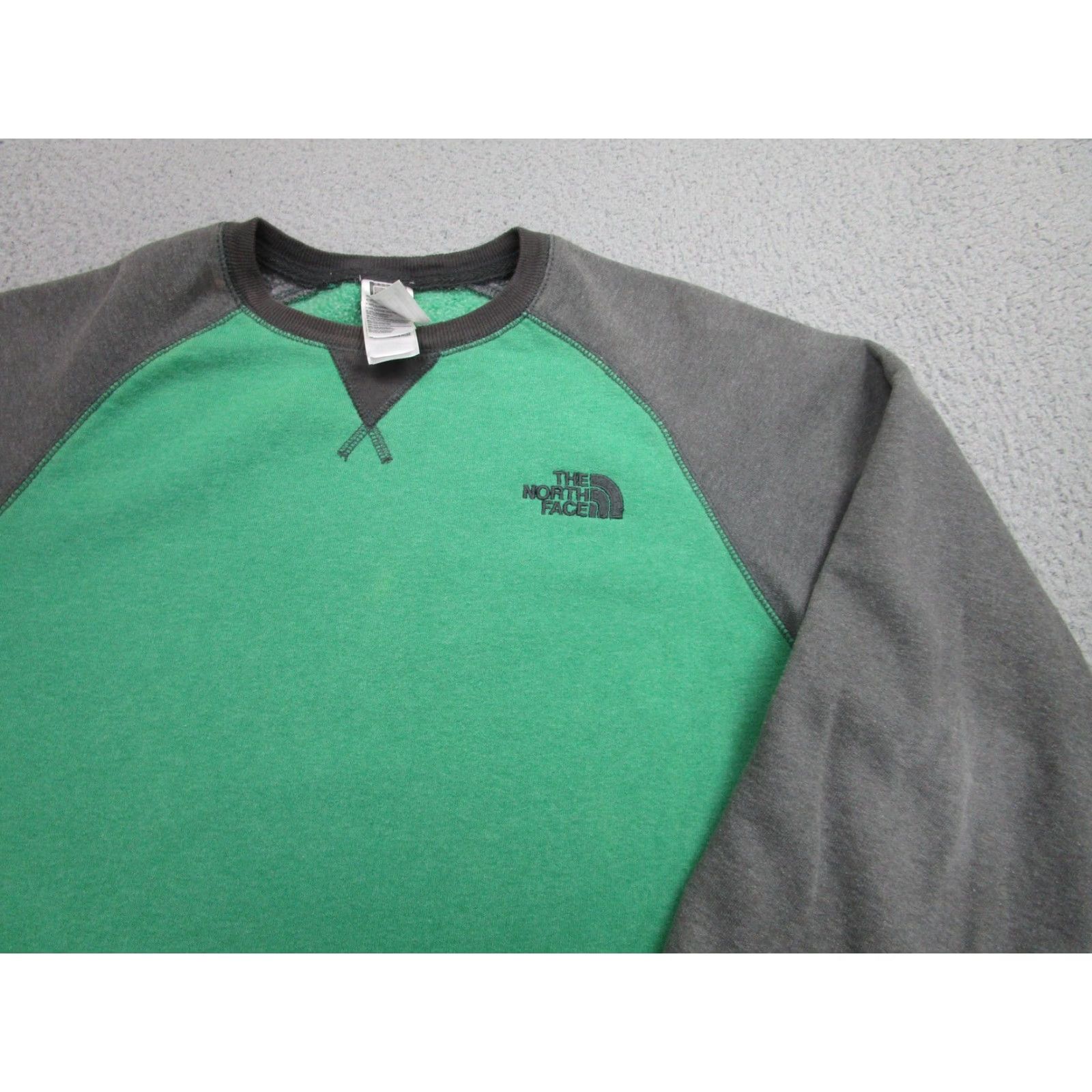 The North Face The North Face Sweatshirt Mens Small Green Gray Crewneck Fleece Pullover Logo Size US S / EU 44-46 / 1 - 2 Thumbnail