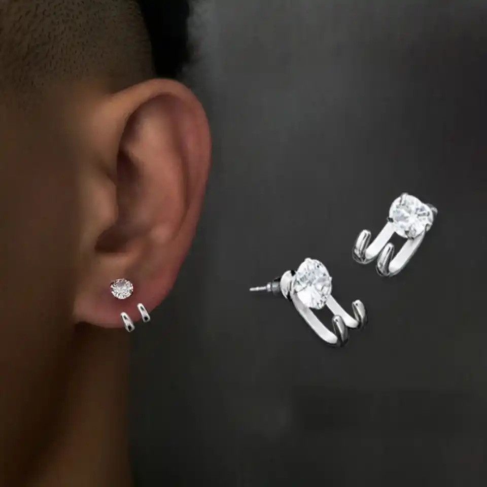 Jewelry × Vintage Hook Paw Earrings Korean Earrings Size ONE SIZE - 1 Thumbnail