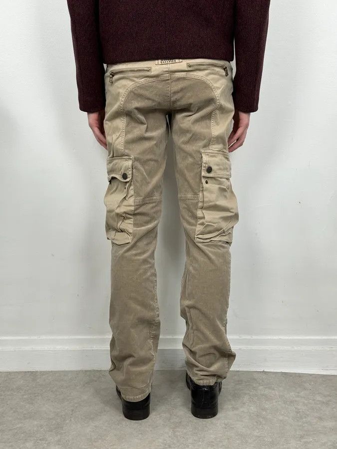 Jean Paul Gaultier 2000s Jean Paul Gaultier Beige Multi Pockets Cargo Aviator Velvet Pants Size US 30 / EU 46 - 4 Thumbnail