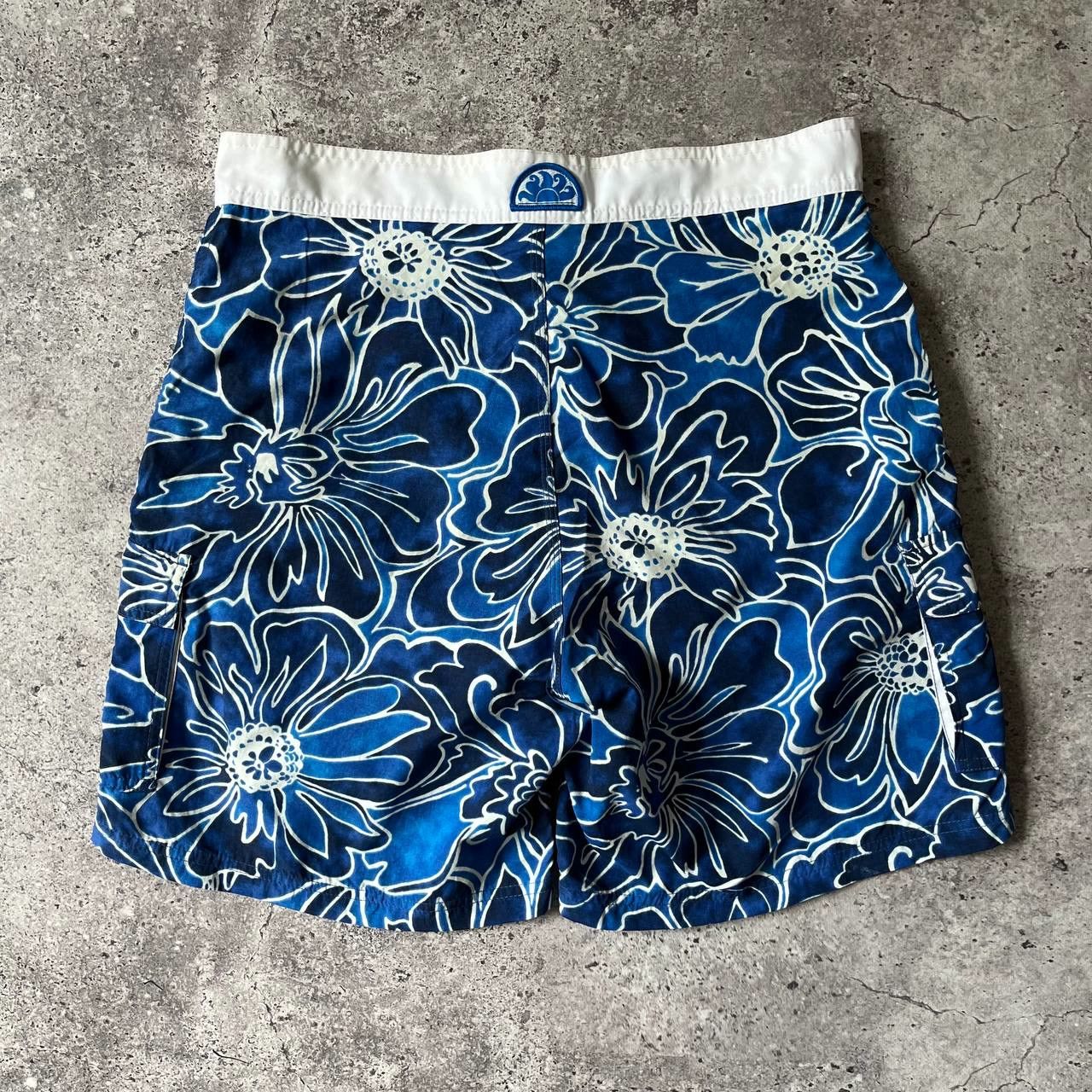 Sundek Sundek Summer Pool Shorts Flowered Blue Size 32 Size US 32 / EU 48 - 5 Thumbnail