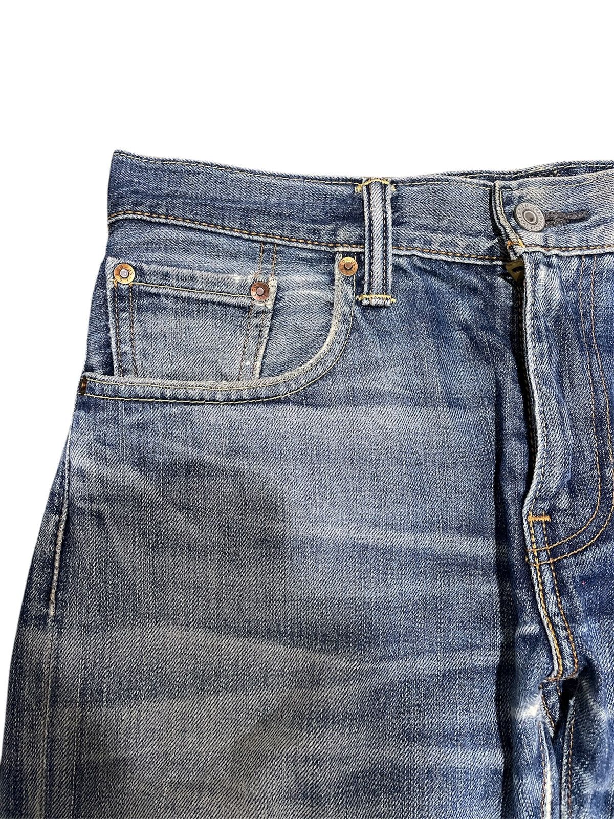 LVC × Levi's × Levi's Vintage Clothing Vintage Levi’s 502 Faded Distressed Blue Wash Denim Size US 30 / EU 46 - 2 Thumbnail