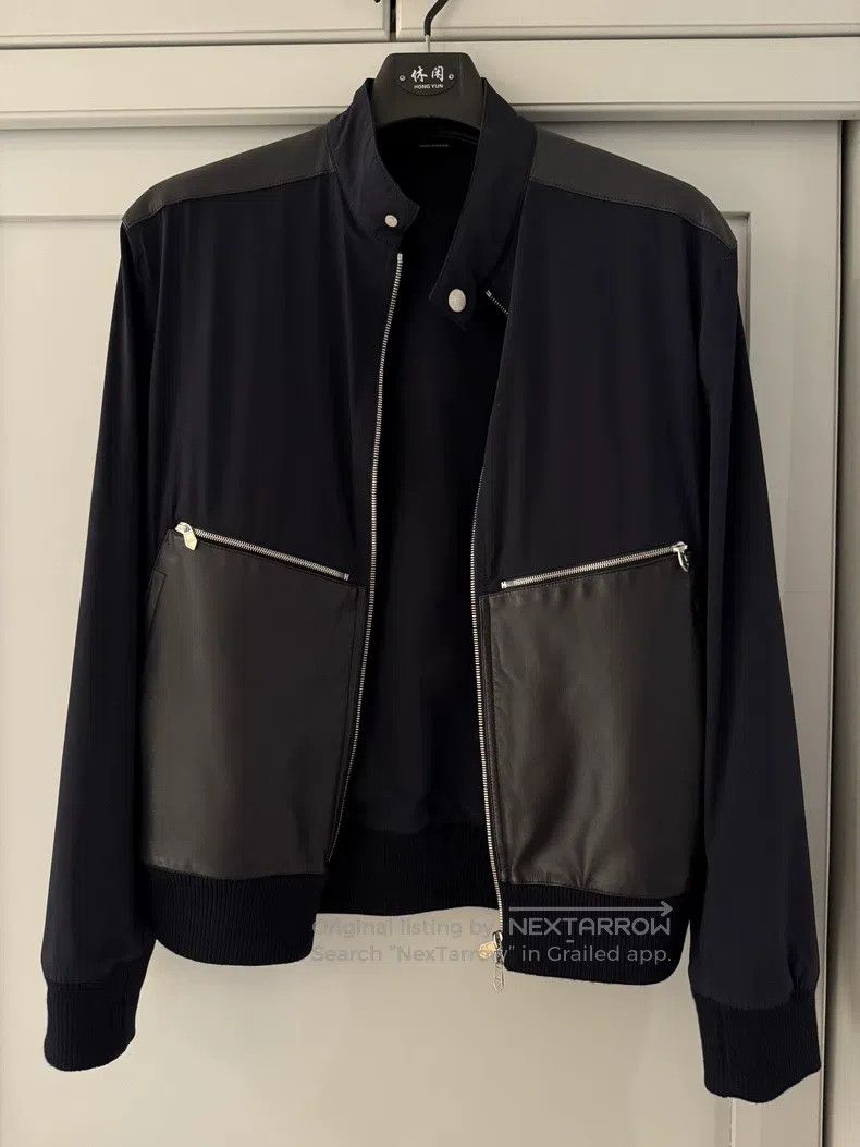 Hermes Hermes Classic Jacket with Black Leather Accents and Zip P Size US S / EU 44-46 / 1 - 1 Thumbnail