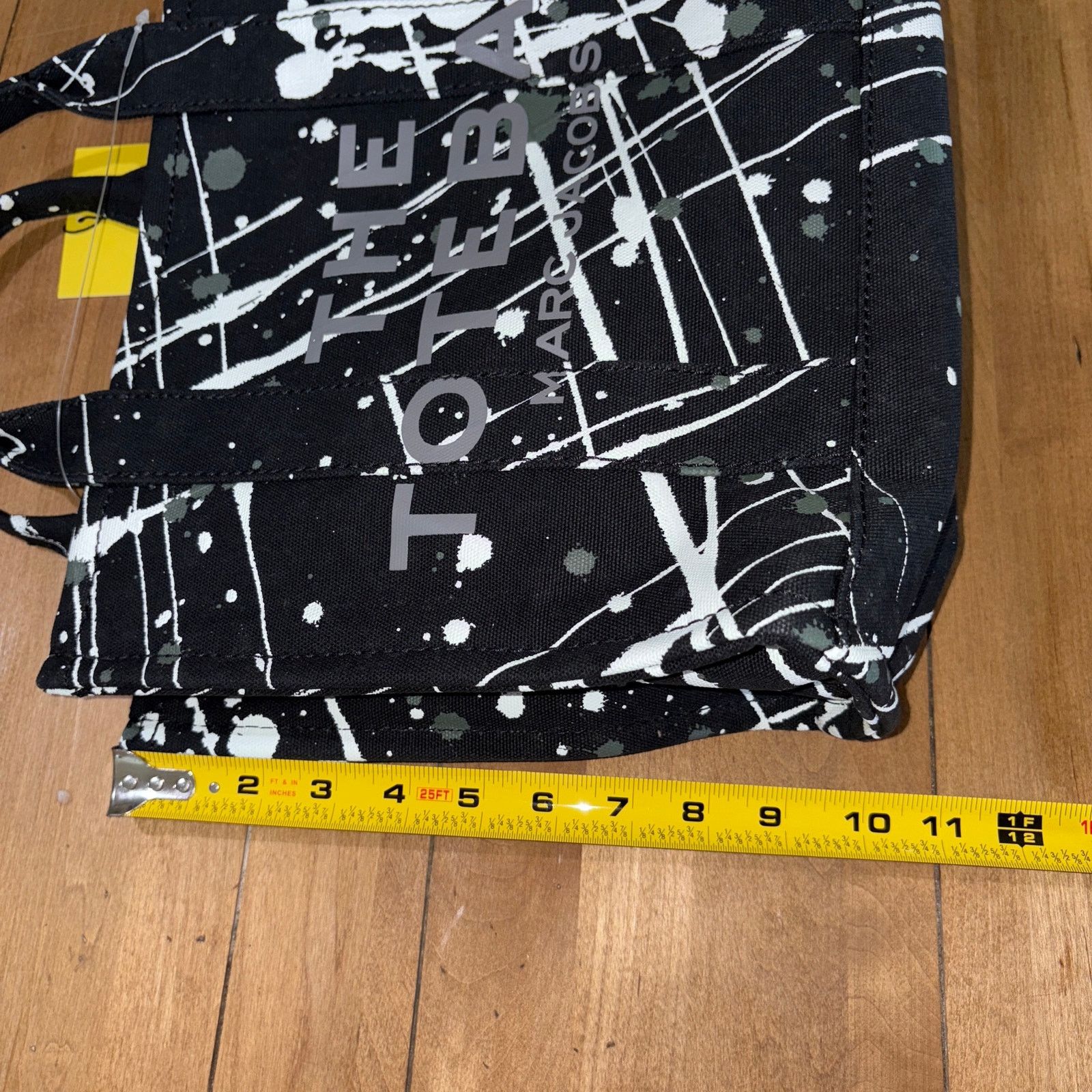 Marc Jacobs Marc Jacobs Canvas Splatter Medium The Tote Bag Black NWT Size ONE SIZE - 7 Thumbnail