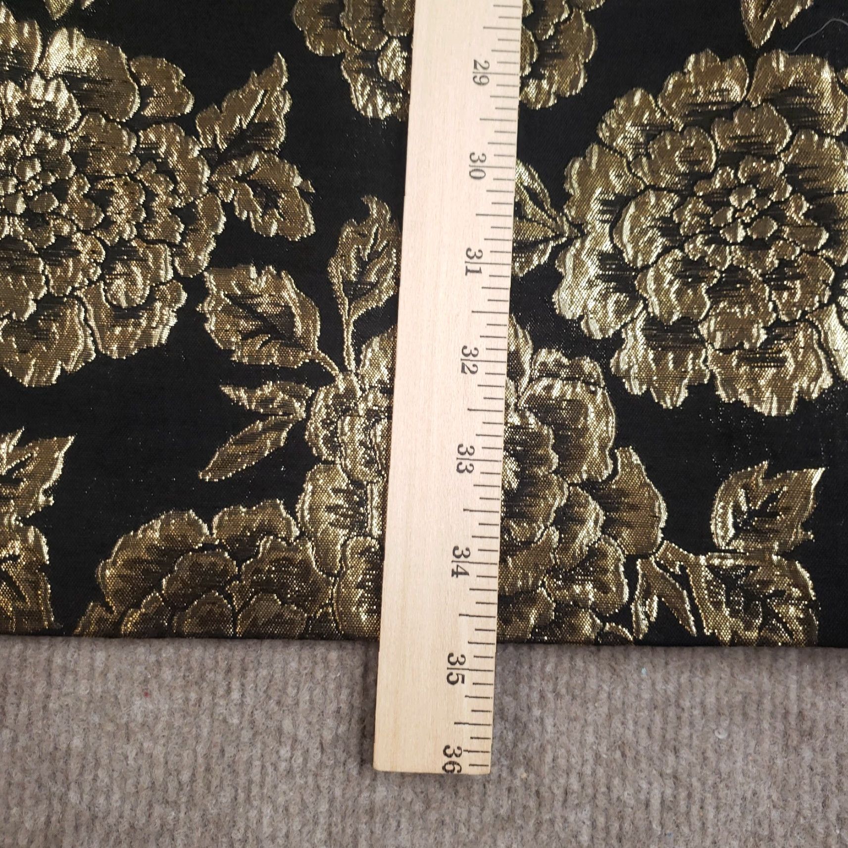 Sam Edelman Sam Edelman Dress Womens Size 4 Black Gold Floral Brocade Cap Sleeve Sheath Size S / US 4 / IT 40 - 4 Thumbnail