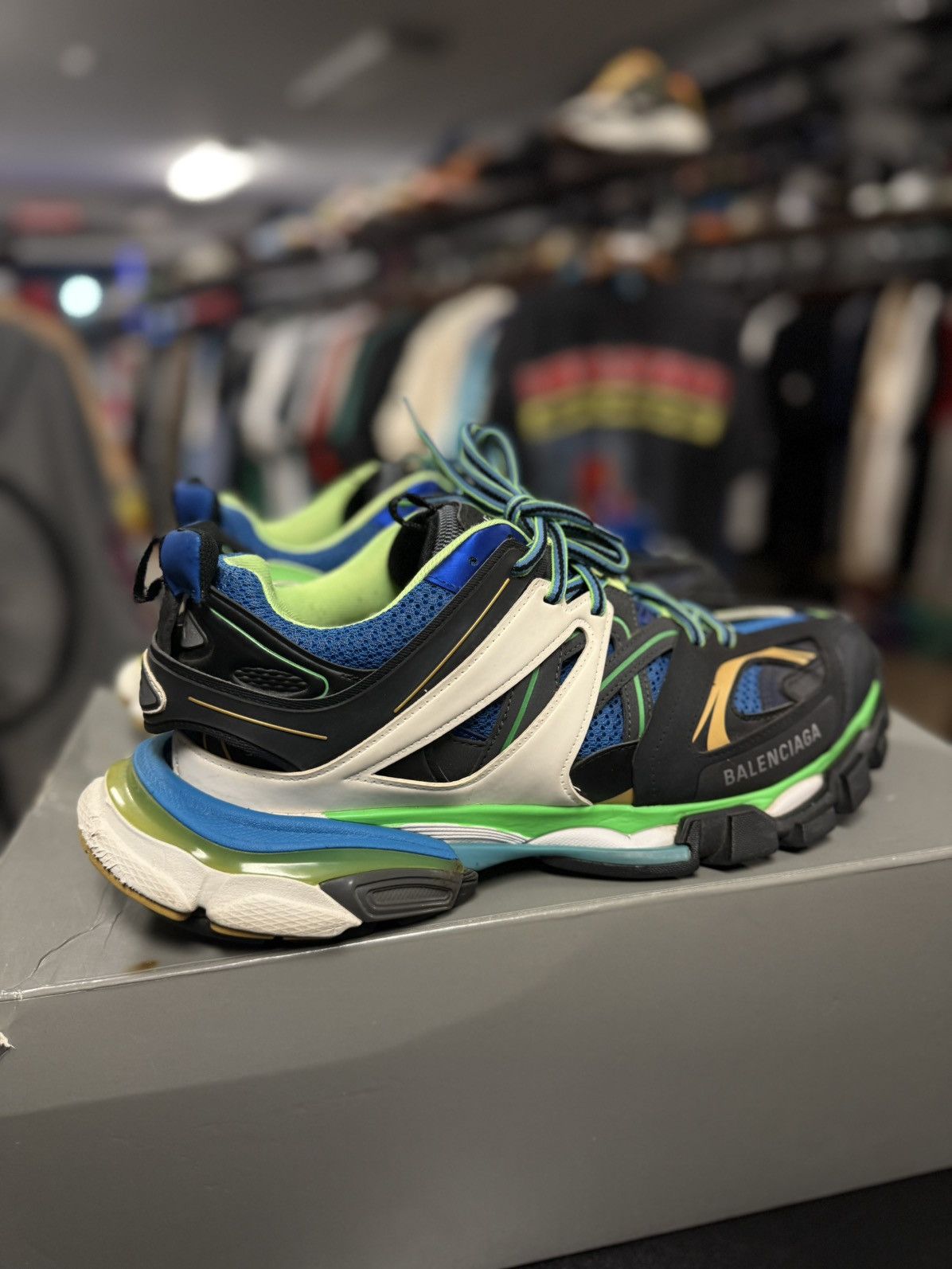 Balenciaga Balenciaga Track Green Blue Size 11US/44EU/10UK Size US 11 / EU 44 - 3 Thumbnail