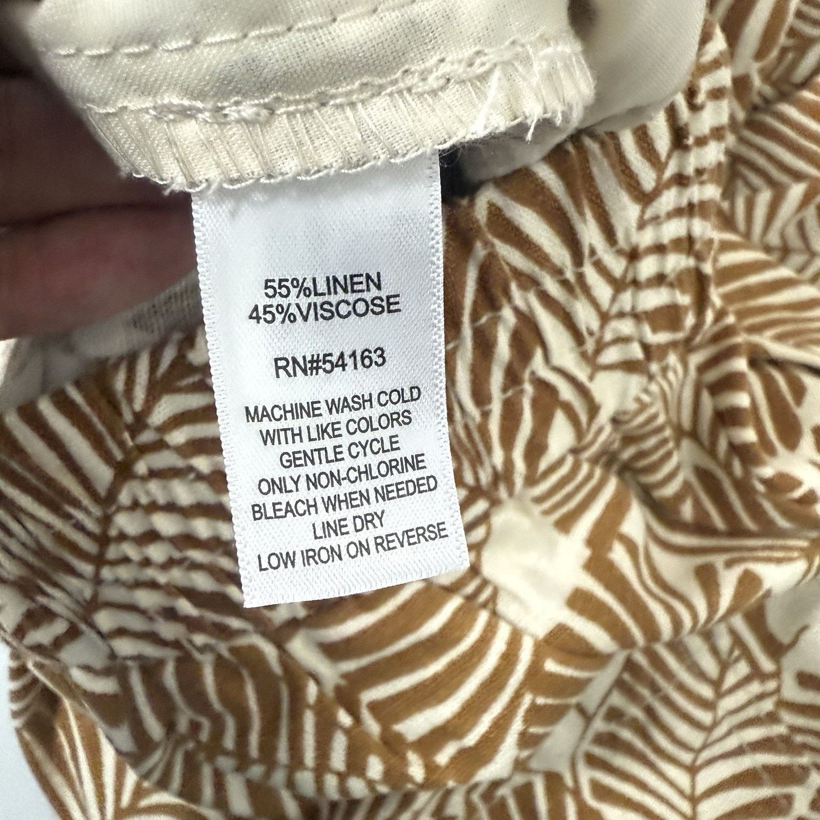 Other Marc New York Wide Leg Linen Pants Tropical Coconutgirl Size 28" / US 6 / IT 42 - 3 Thumbnail