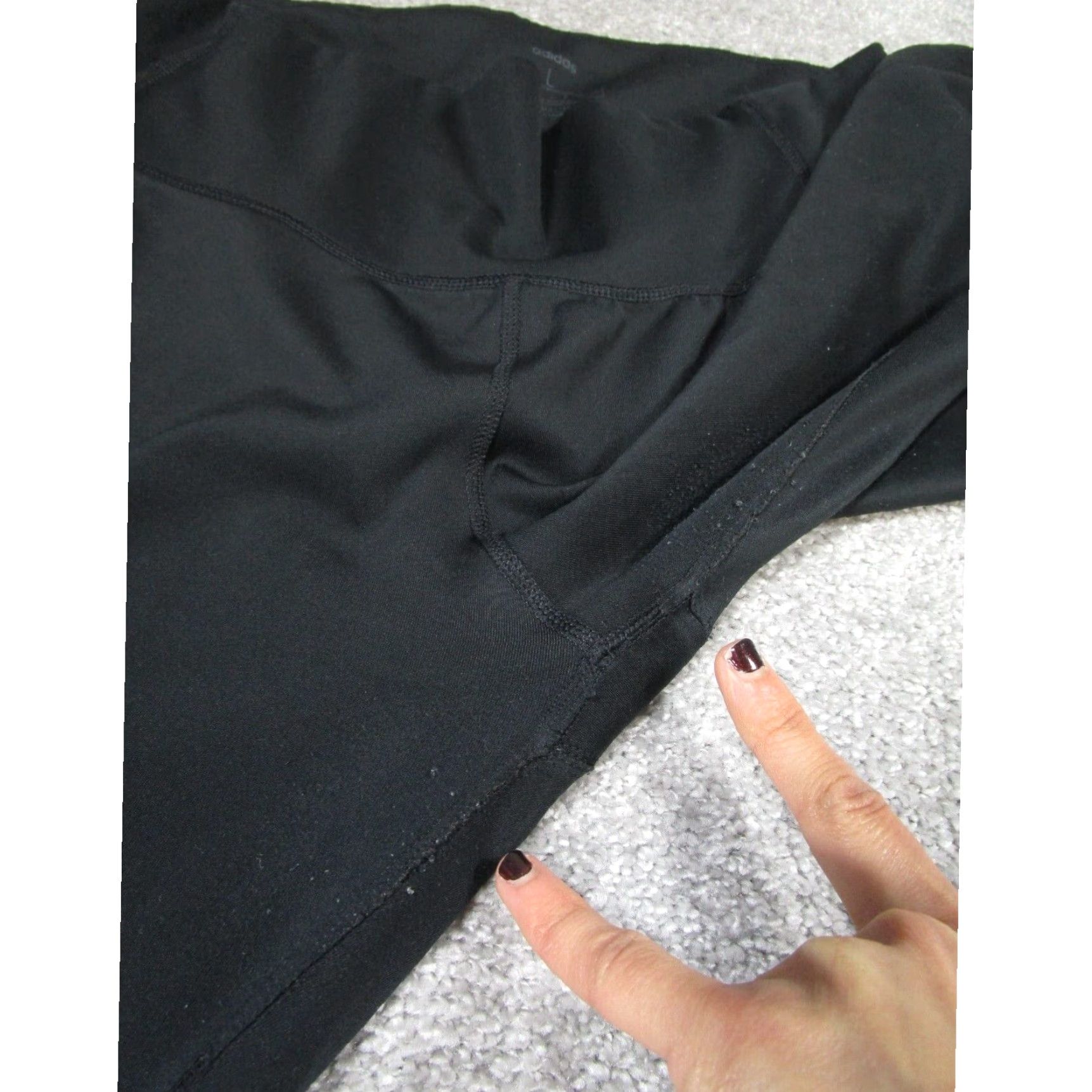 Adidas Adidas Womens Leggings Large Climalite Black Extra Large XL Size 36" / US 14 / IT 50 - 4 Thumbnail