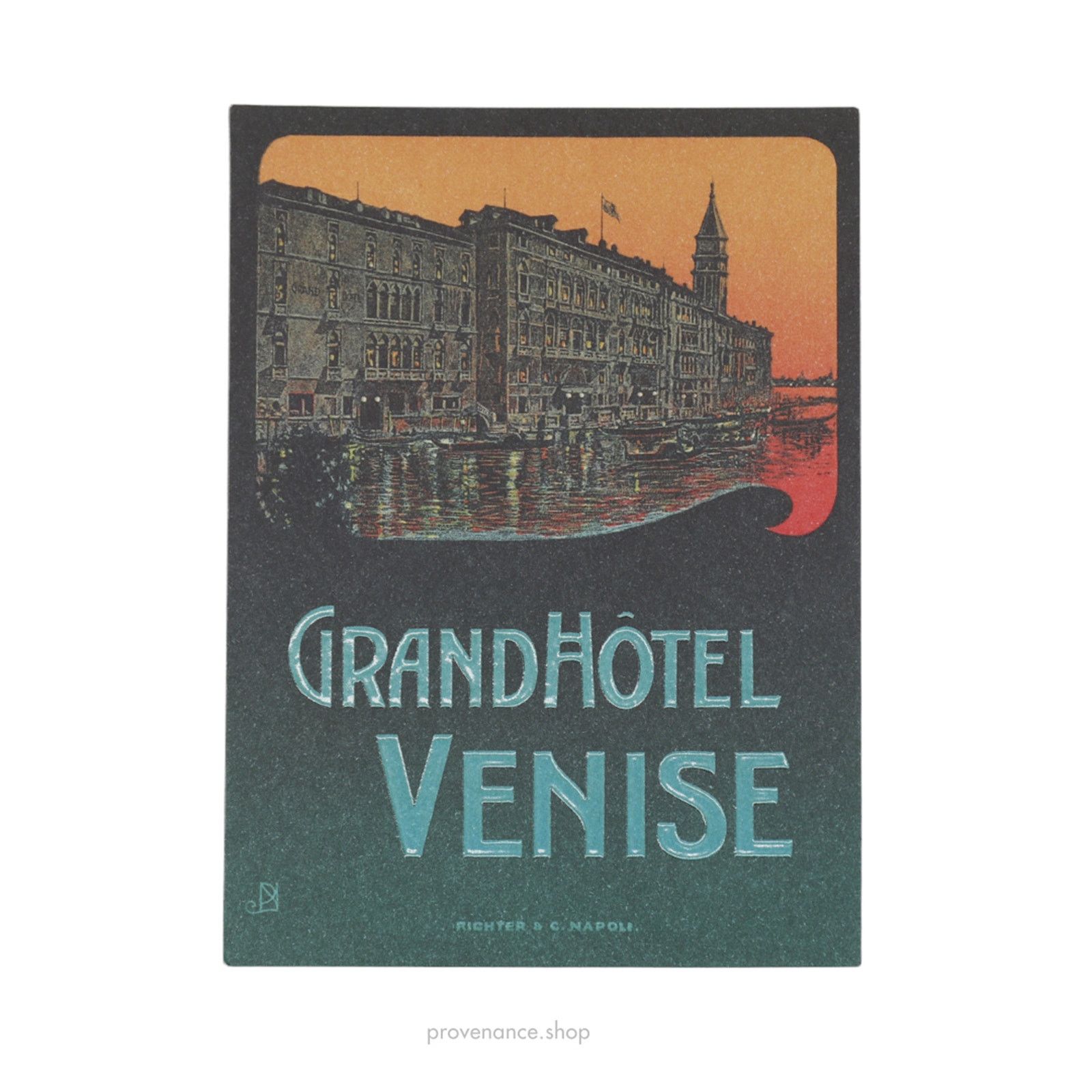 Louis Vuitton 🔴 Hotel Label Sticker Postcard - GRAND HOTEL VENISE Size ONE SIZE - 1 Thumbnail