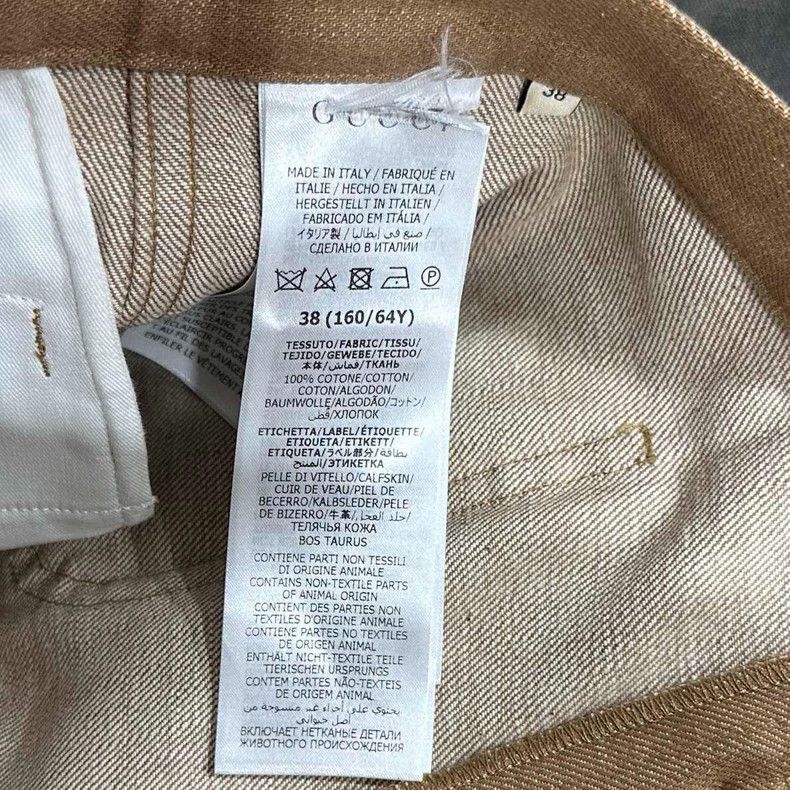Gucci Gucci Horse buckle brown linen long Size US 38 / EU 54 - 7 Thumbnail