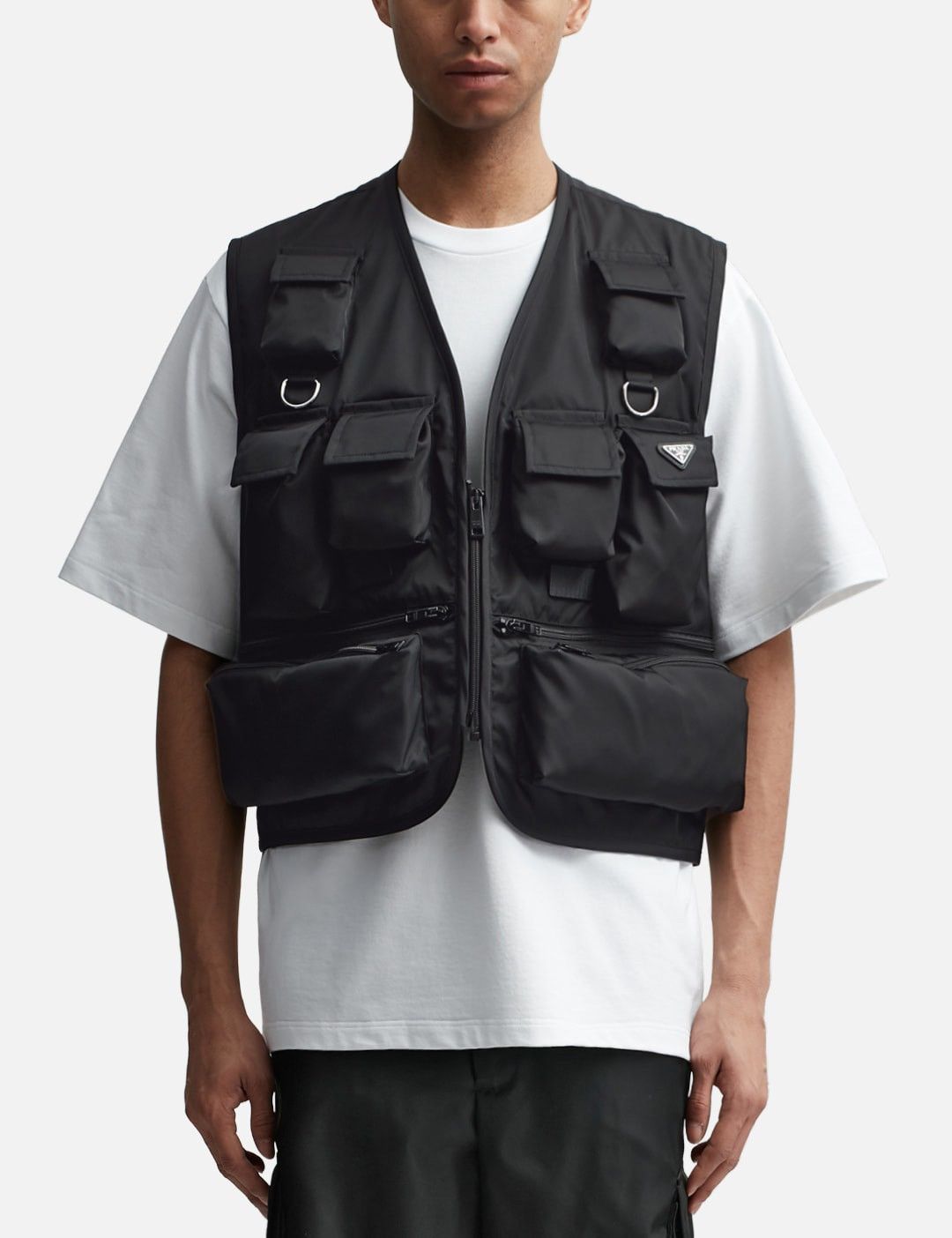 Prada 🔥Prada🔥 Black Re-Nylon Multi-Pocket Cargo Vest Size US XXL / EU 58 / 5 - 4 Thumbnail