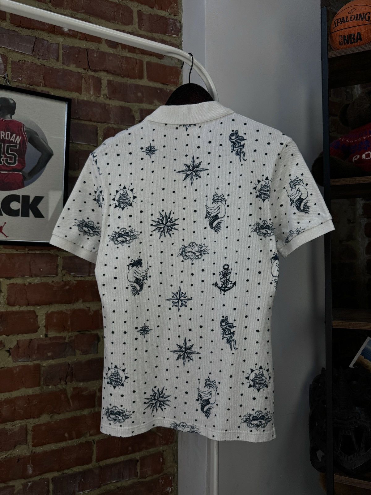 Alexander McQueen × Designer ALEXANDER MCQUEEN Lost At Sea Tattoo Printed Polo Shirt Size US S / EU 44-46 / 1 - 17 Thumbnail