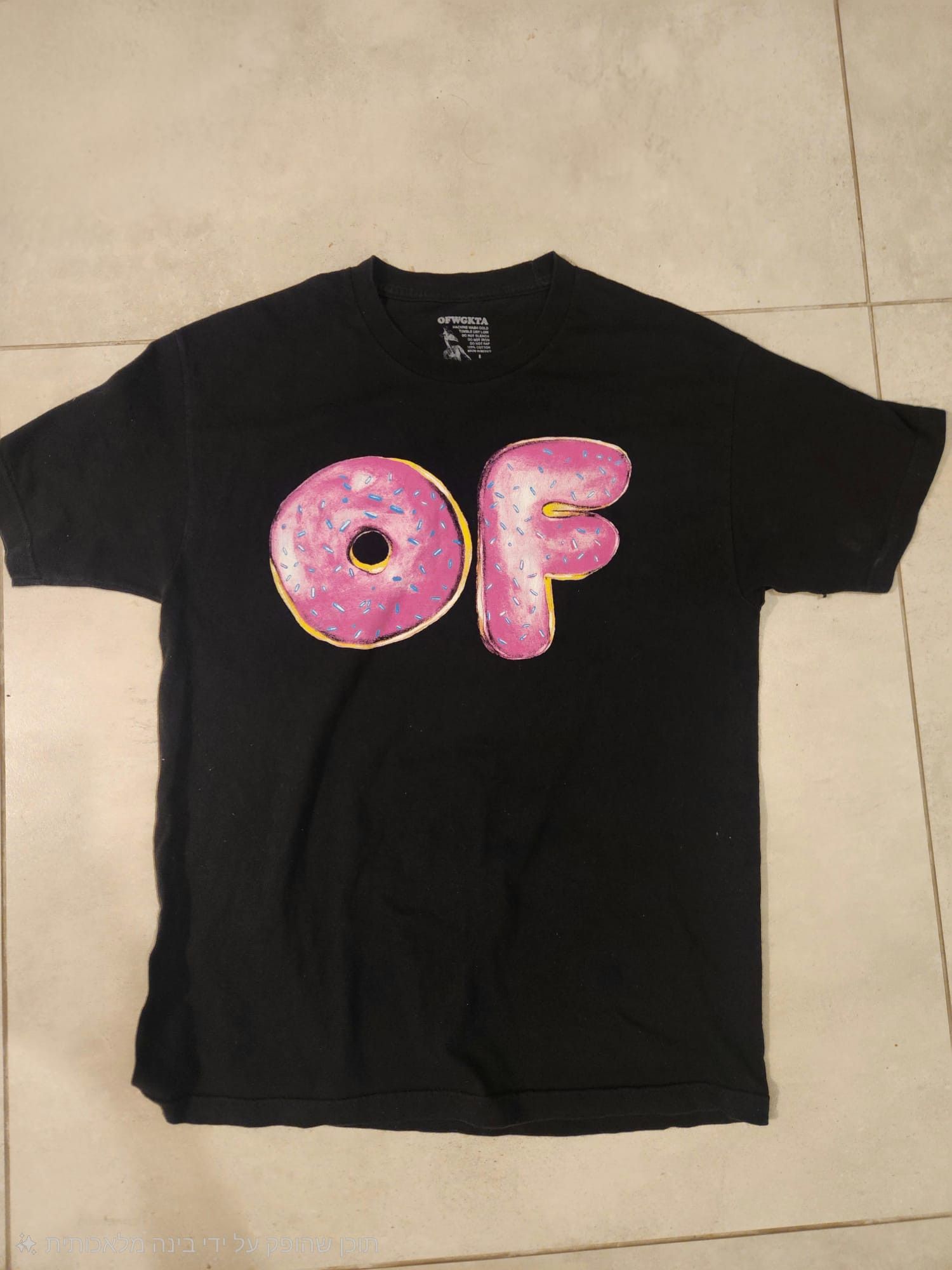Golf Wang Odd Future OFWGKTA Donuts Shirt Mens Black size L Logo Size US L / EU 52-54 / 3 - 1 Thumbnail