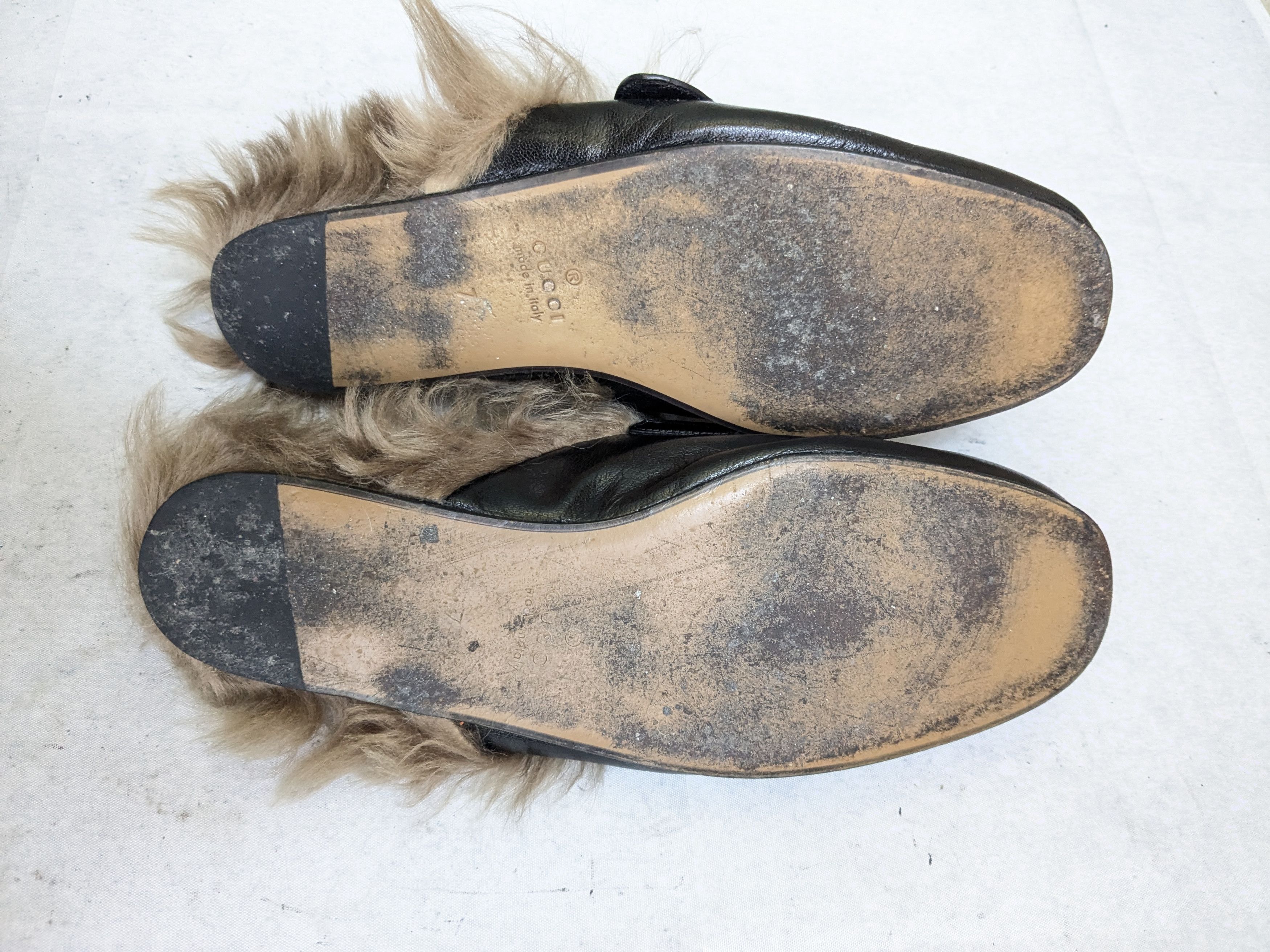 Gucci Gucci Princetown Horsebit Loafers Black Leather Fur 7.5 Size US 7.5 / EU 40-41 - 9 Thumbnail