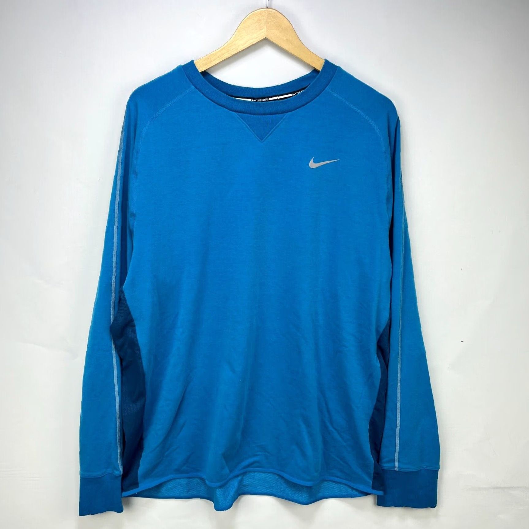 Nike Nike Dri FIT Running Long Sleeve Shirt Swoosh 2XL Size US XXL / EU 58 / 5 - 2 Thumbnail