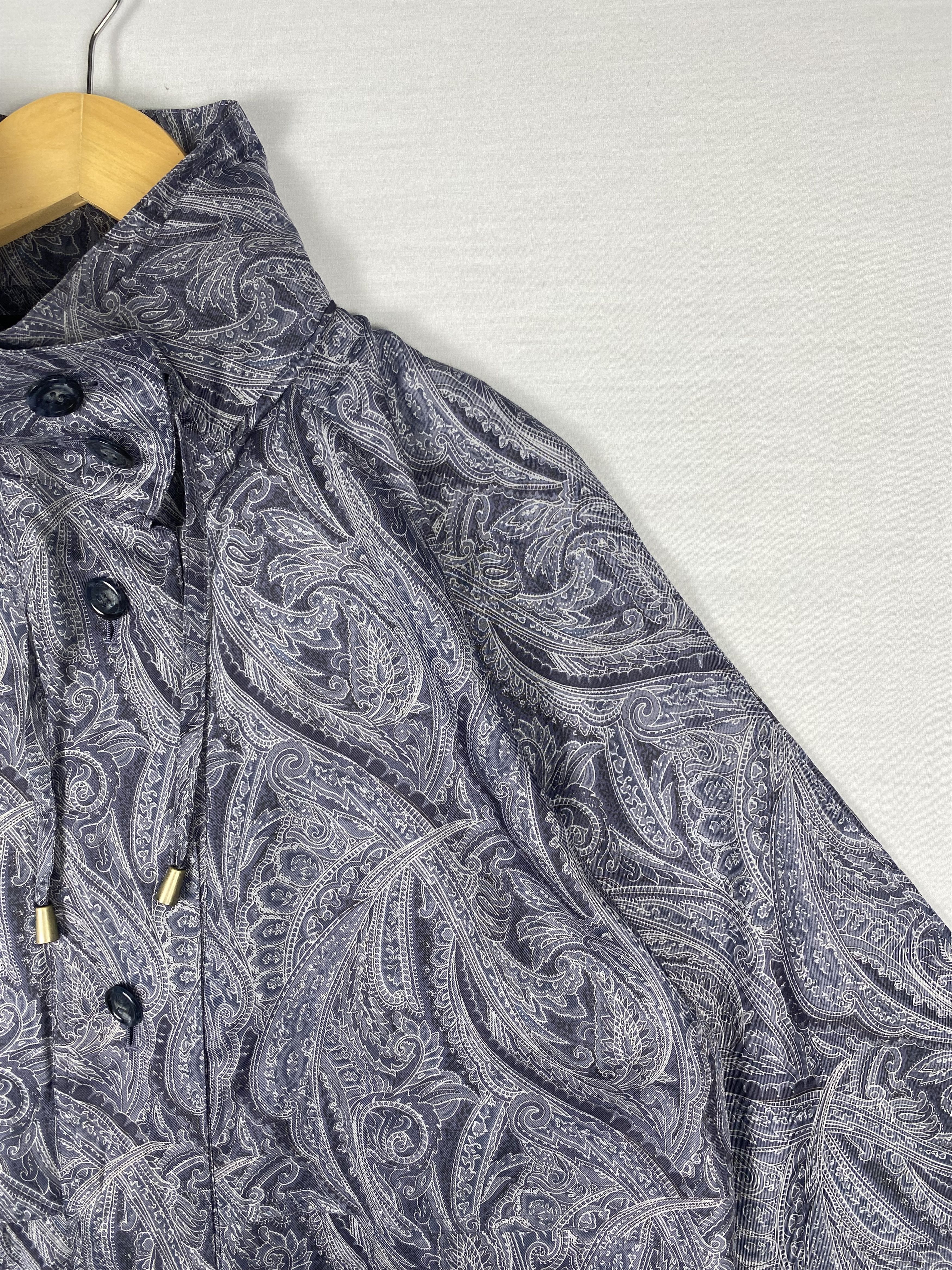 Japanese Brand Vintage THE MBO POUR LA PLUIE Paisley Raincoat Size US L / EU 52-54 / 3 - 3 Thumbnail