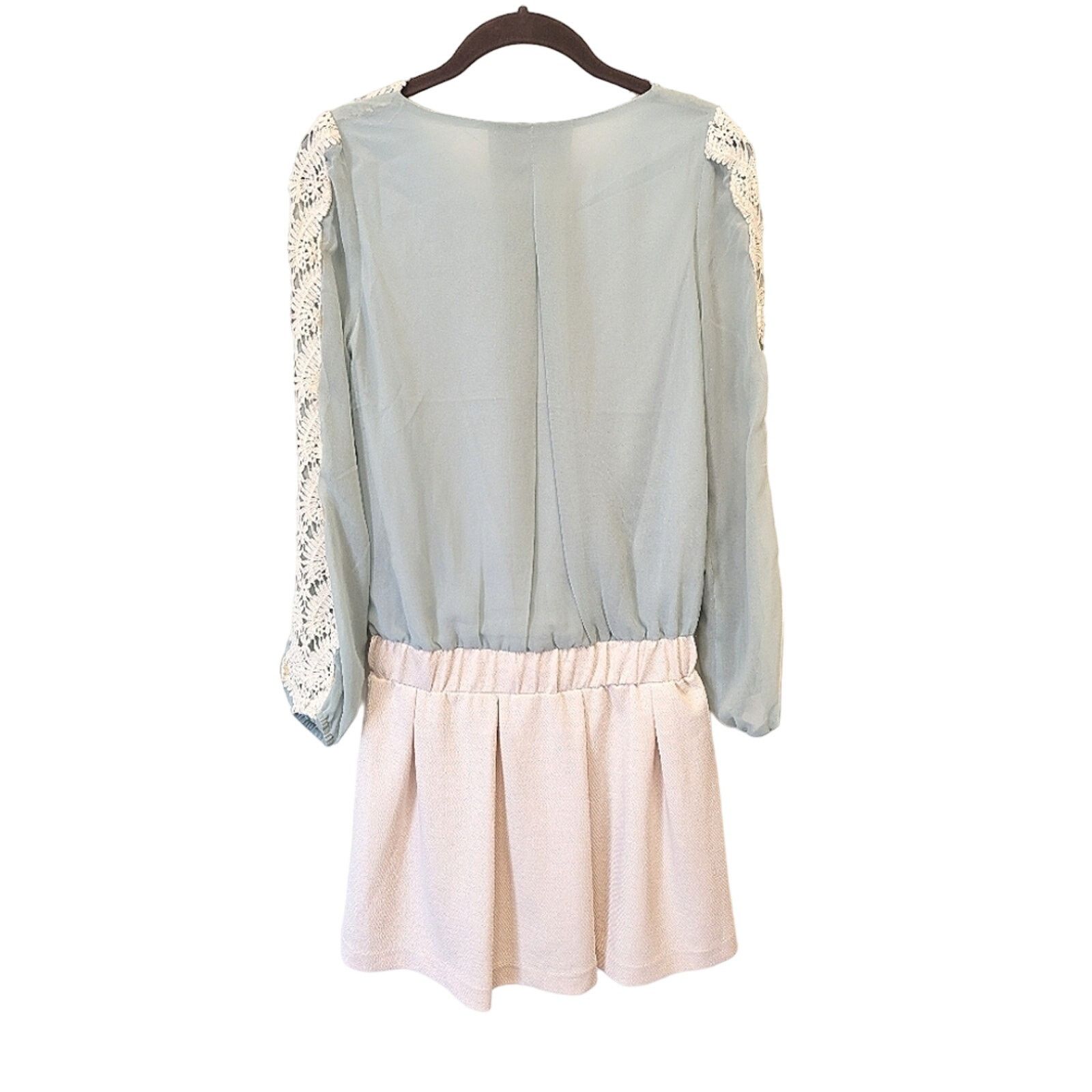 Japanese Brand Laguna Moon Chiffon & Lace Mini Dress Women's Size Small Size S / US 4 / IT 40 - 13 Thumbnail