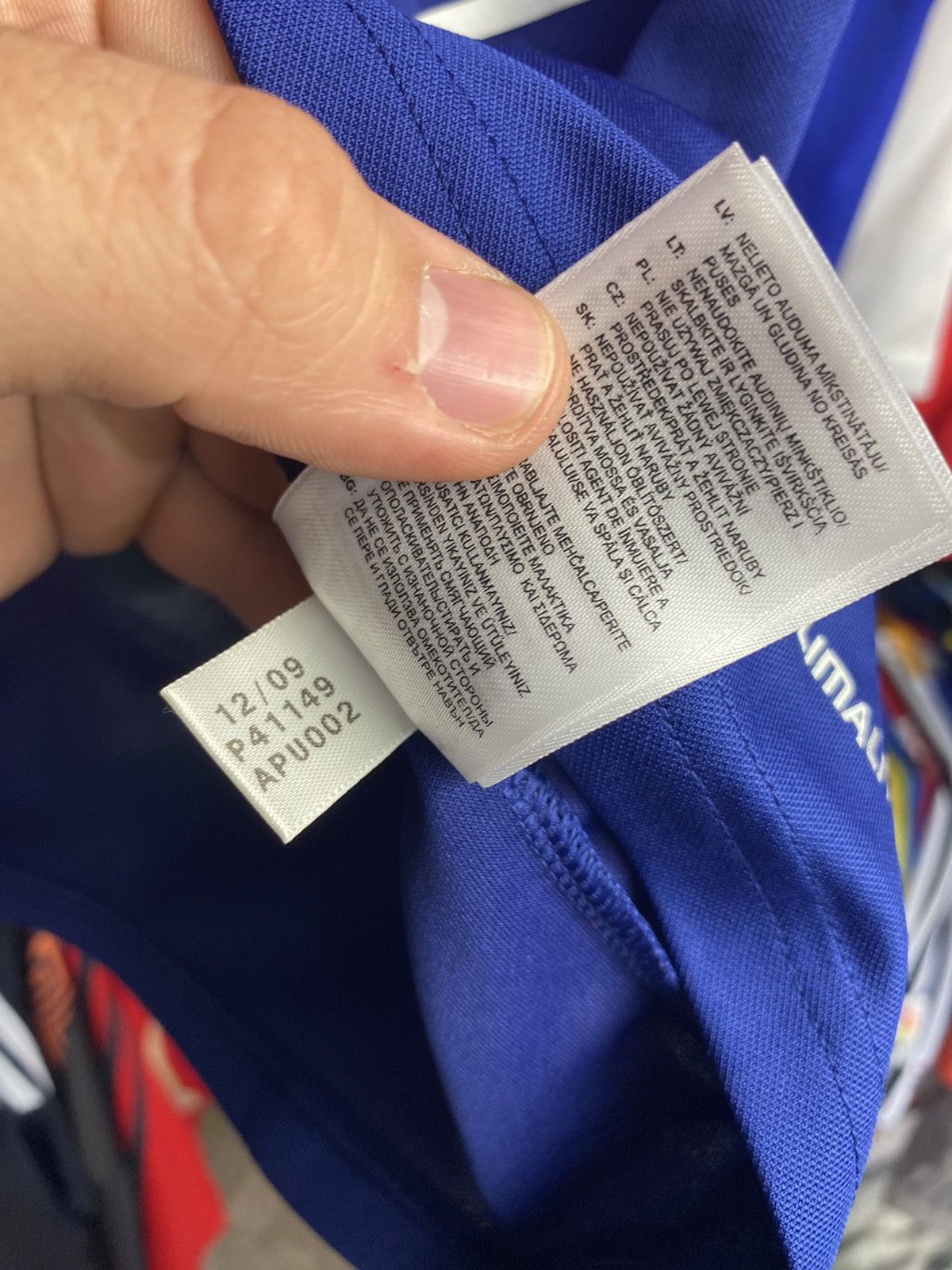 Adidas 2009/10 ADIDAS FRANCE HOME SOCCER FOOTBALL JERSEY SHIRT Size US L / EU 52-54 / 3 - 9 Thumbnail