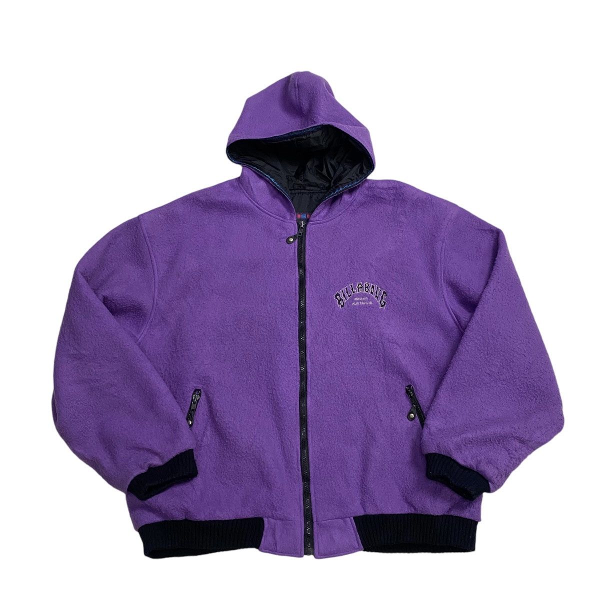 Billabong × Vintage Billabong 90s Fleece zipper hoodie Size US L / EU 52-54 / 3 - 7 Thumbnail
