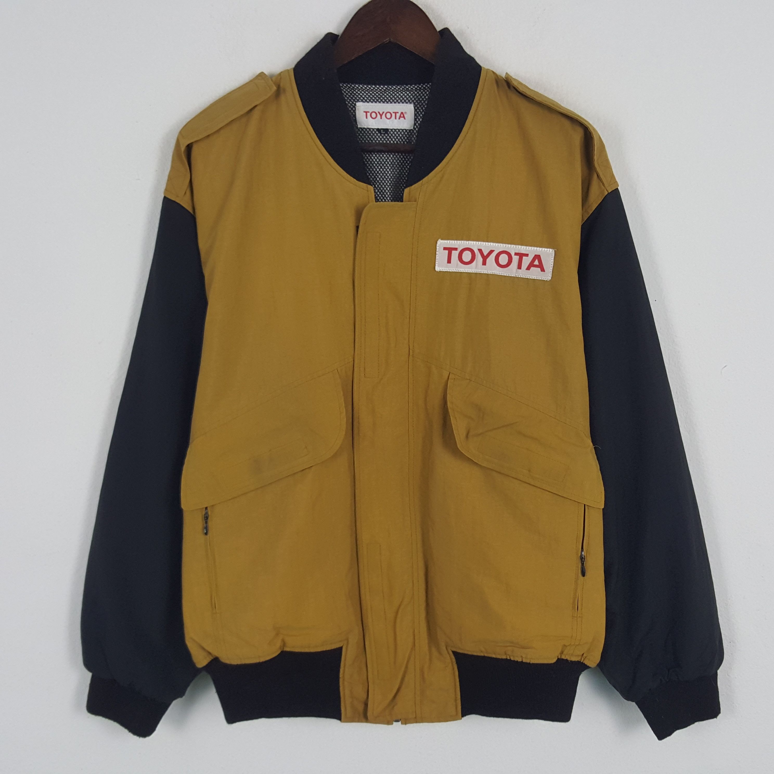 Japanese Brand × Vintage Vintage Toyota Tecno Racing Bomber Jacket Size US L / EU 52-54 / 3 - 3 Thumbnail