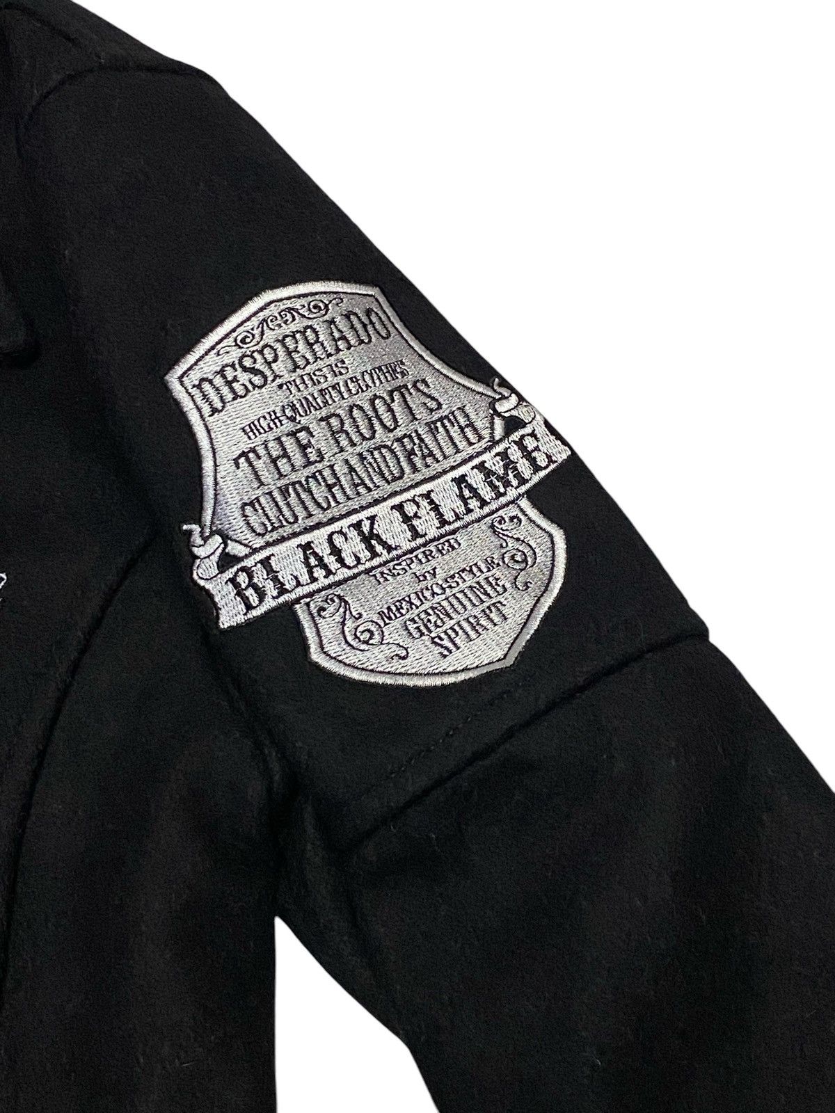 Japanese Brand Black Flame Wool Jacket Size US S / EU 44-46 / 1 - 14 Thumbnail