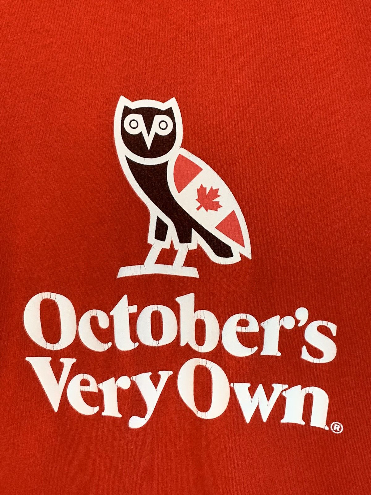 October's Very Own *RARE* OVO October’s Very Own Canada Flag Owl Drake Rap Tee Size US M / EU 48-50 / 2 - 2 Thumbnail