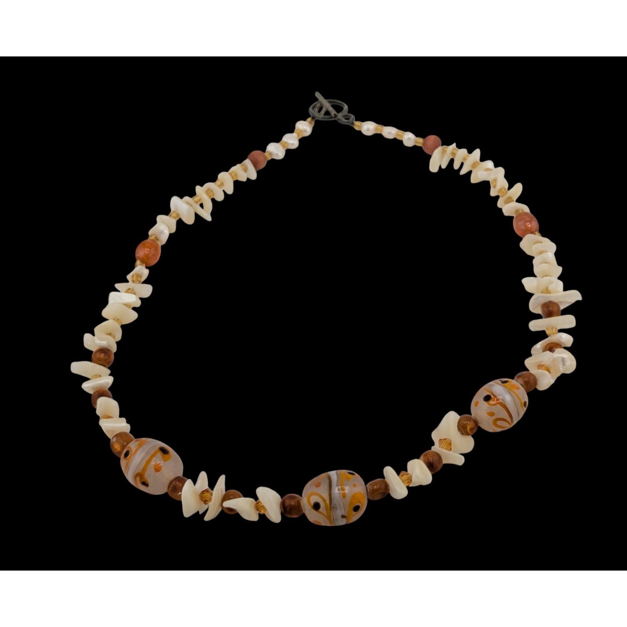 Other Handmade Mermaidcore Shell Pearl and Glass Necklace Size ONE SIZE - 2 Thumbnail