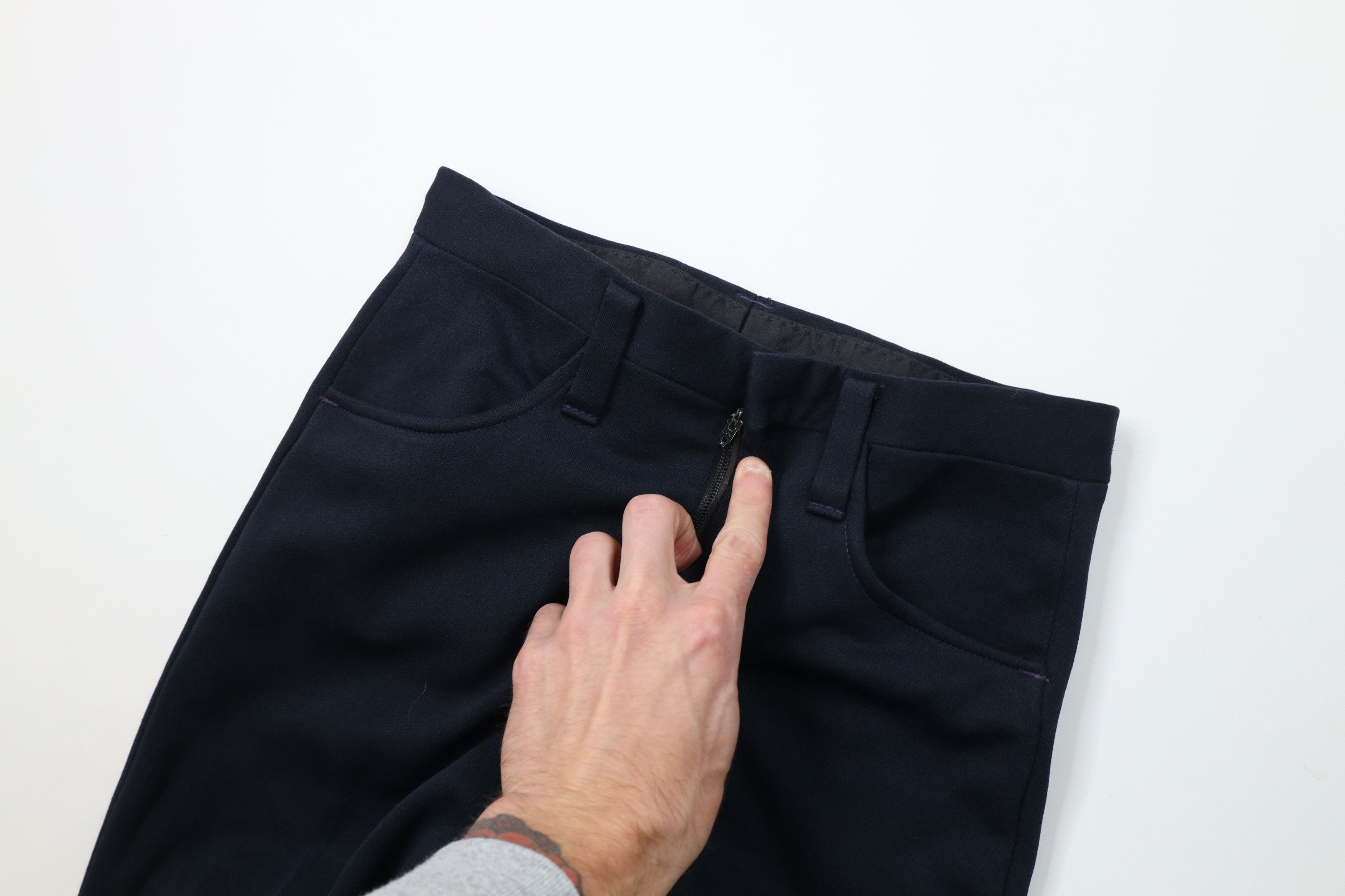 Vintage Vintage 60s 70s Streetwear Knit Bell Bottoms Chino Pants USA Size US 28 / EU 44 - 6 Thumbnail