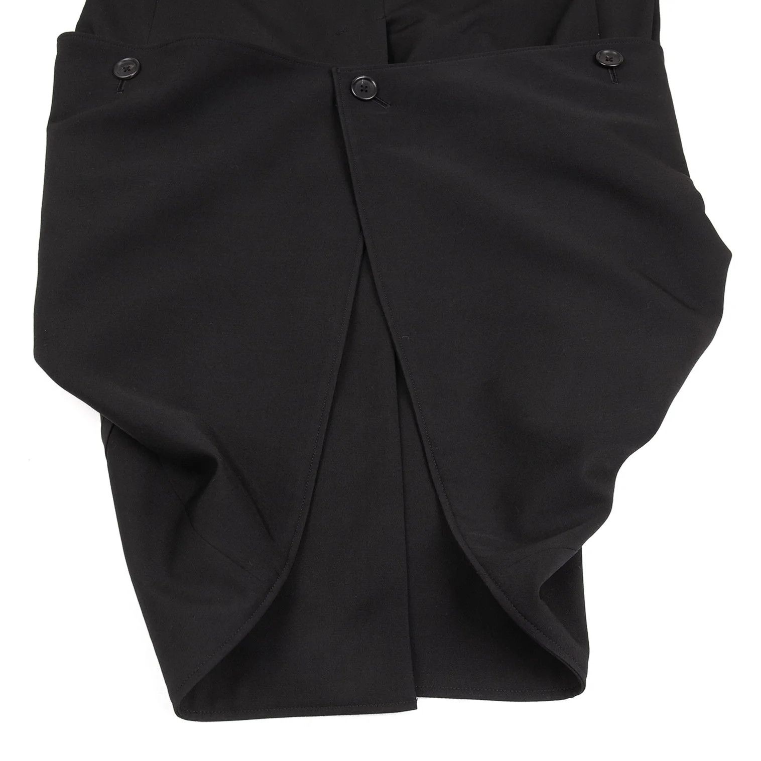 Yohji Yamamoto Yohji Yamamoto Wool Gabardine Long Jacket Black Size US M / EU 48-50 / 2 - 15 Thumbnail