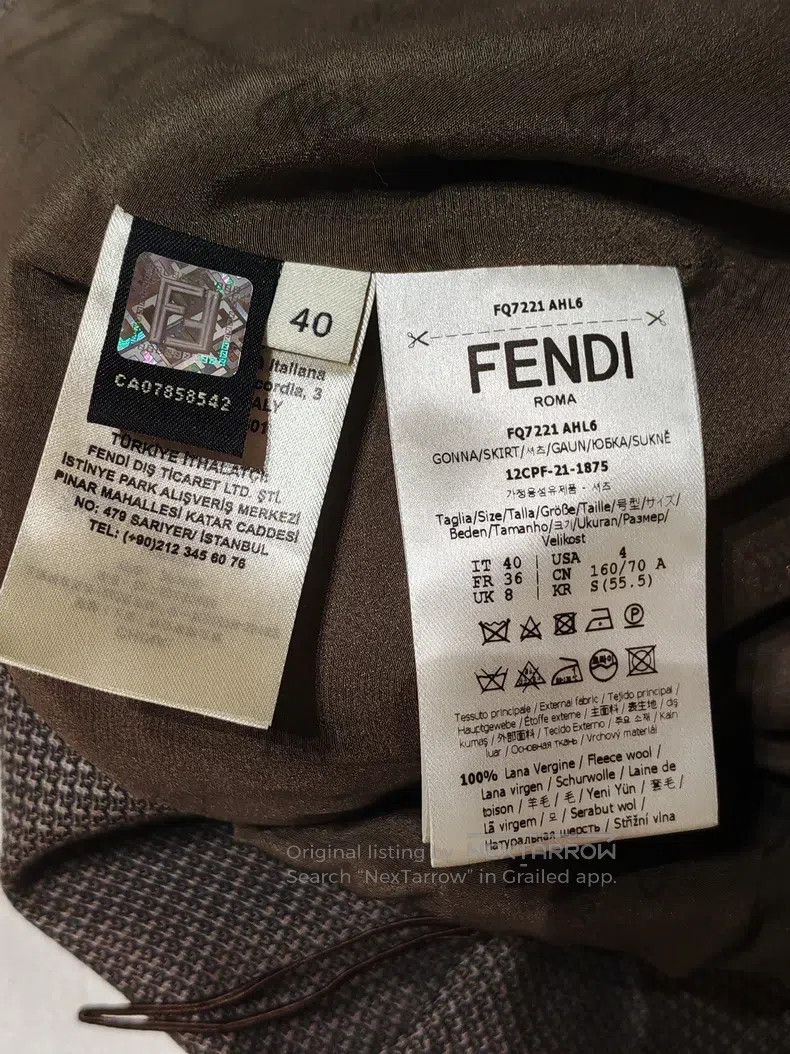 Fendi Fendi Women's skirt Size 26" / US 2 / IT 38 - 4 Thumbnail