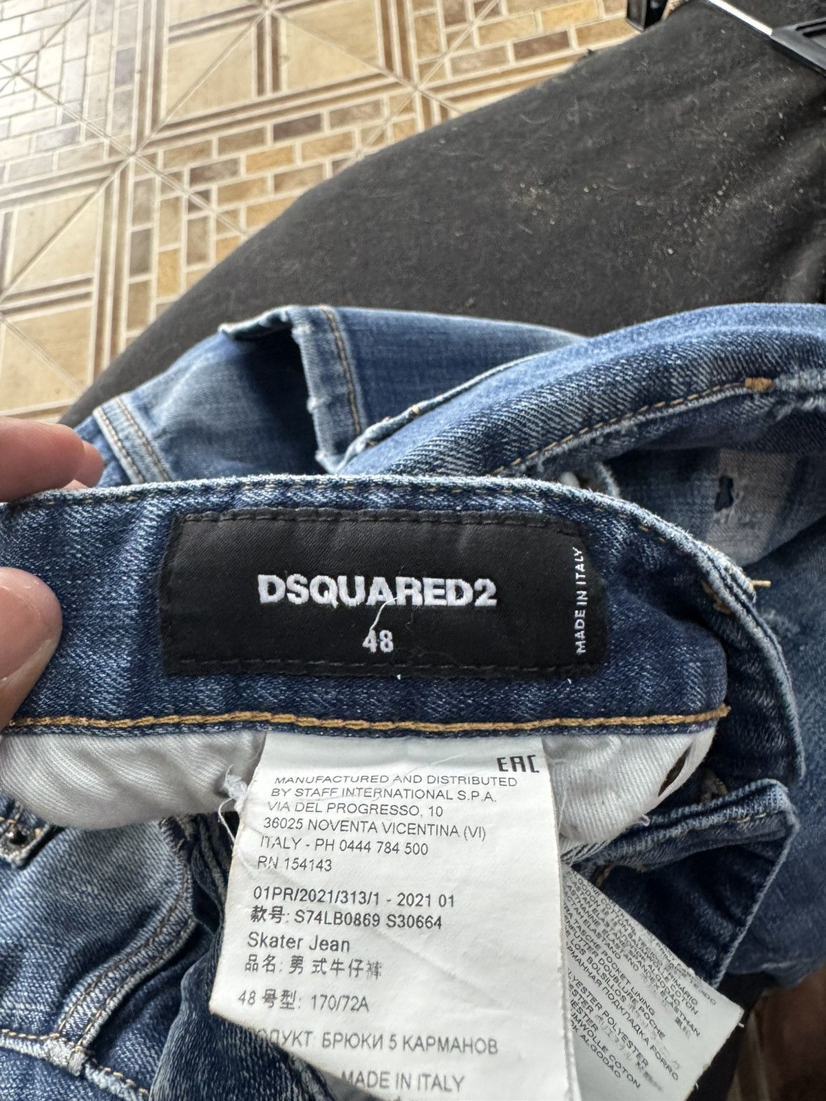 Dsquared2 SKATER JEANS DSQUARED2 CON CARNIERA Size US 32 / EU 48 - 8 Thumbnail
