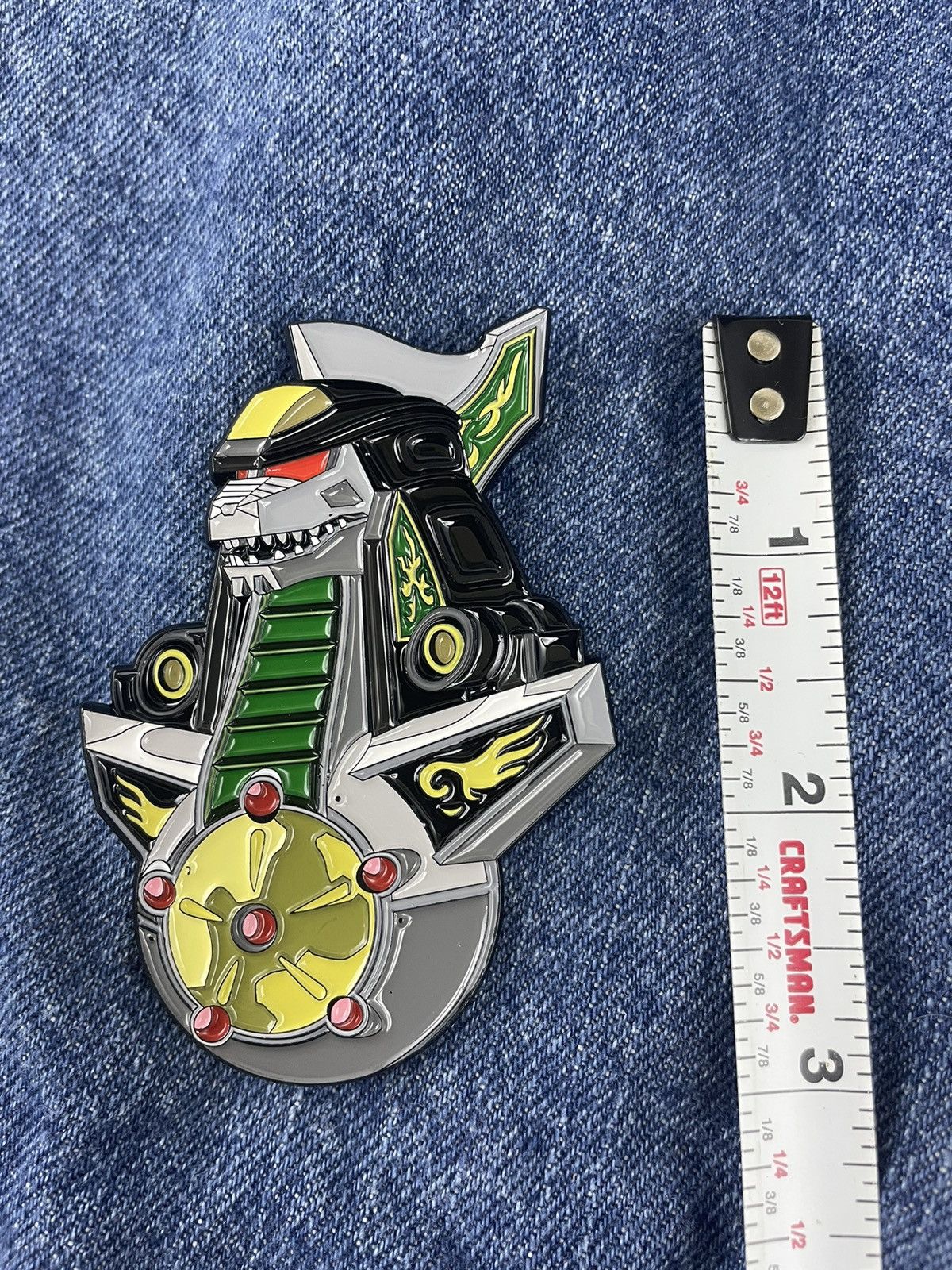 Other Power Rangers Dragonzord Enamel Pin Size ONE SIZE - 3 Thumbnail