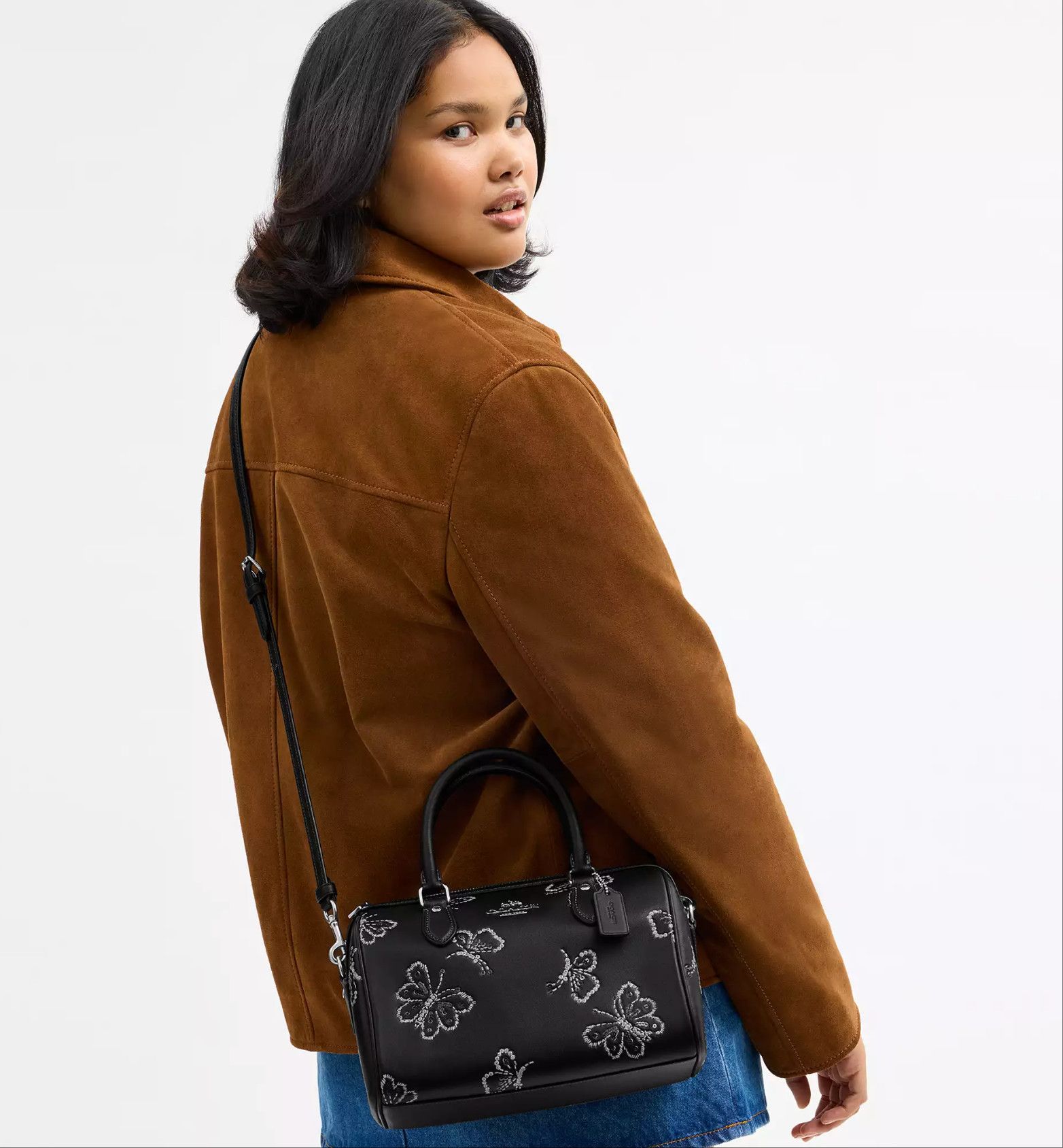 Coach Nwt Coach Rowan Satchel Bag With Butterfly Print CCK88 Size ONE SIZE - 8 Thumbnail