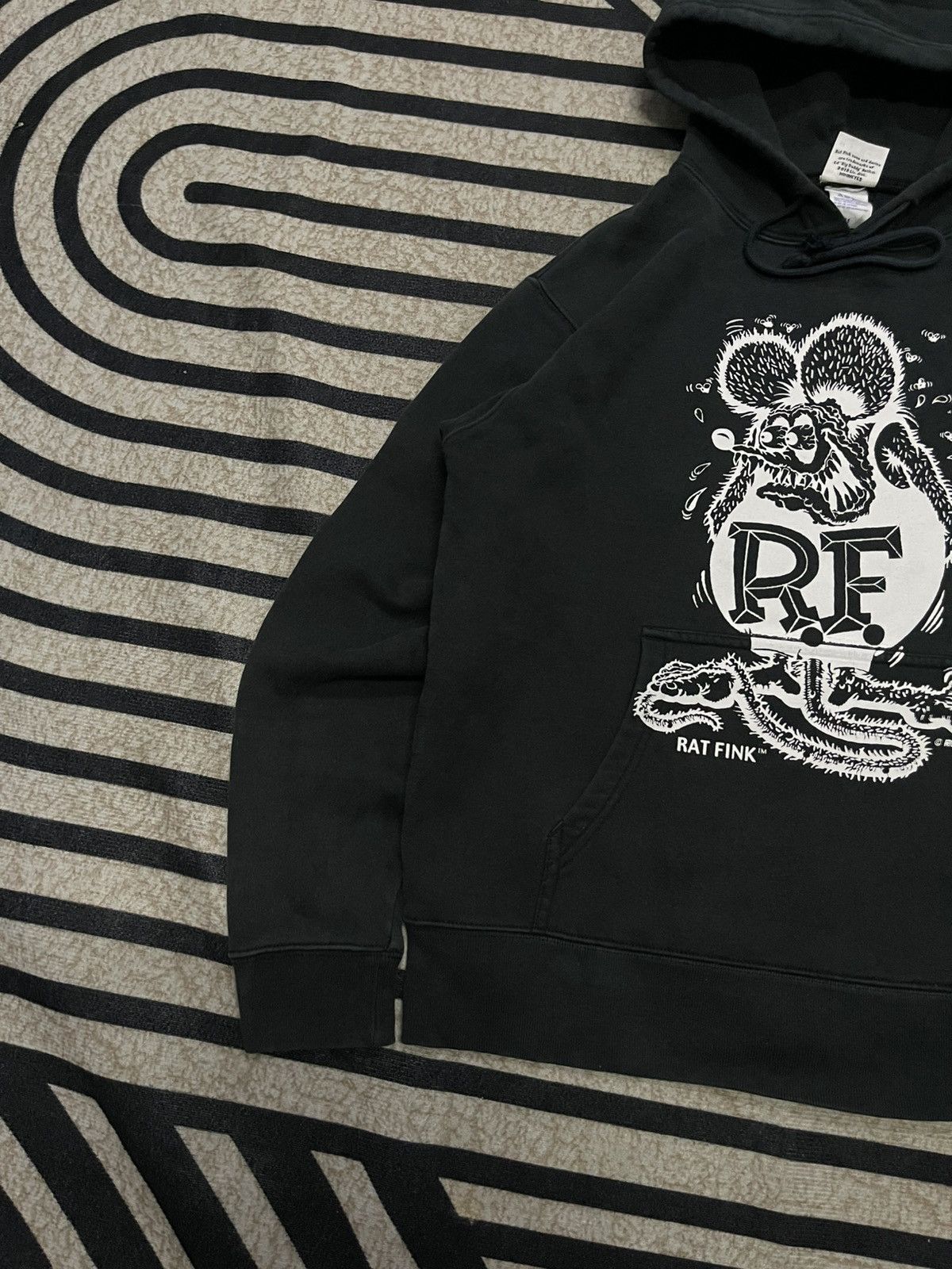 Band Tees 2000s RAT FINK BIG PRINT HOODIE Size US M / EU 48-50 / 2 - 3 Thumbnail