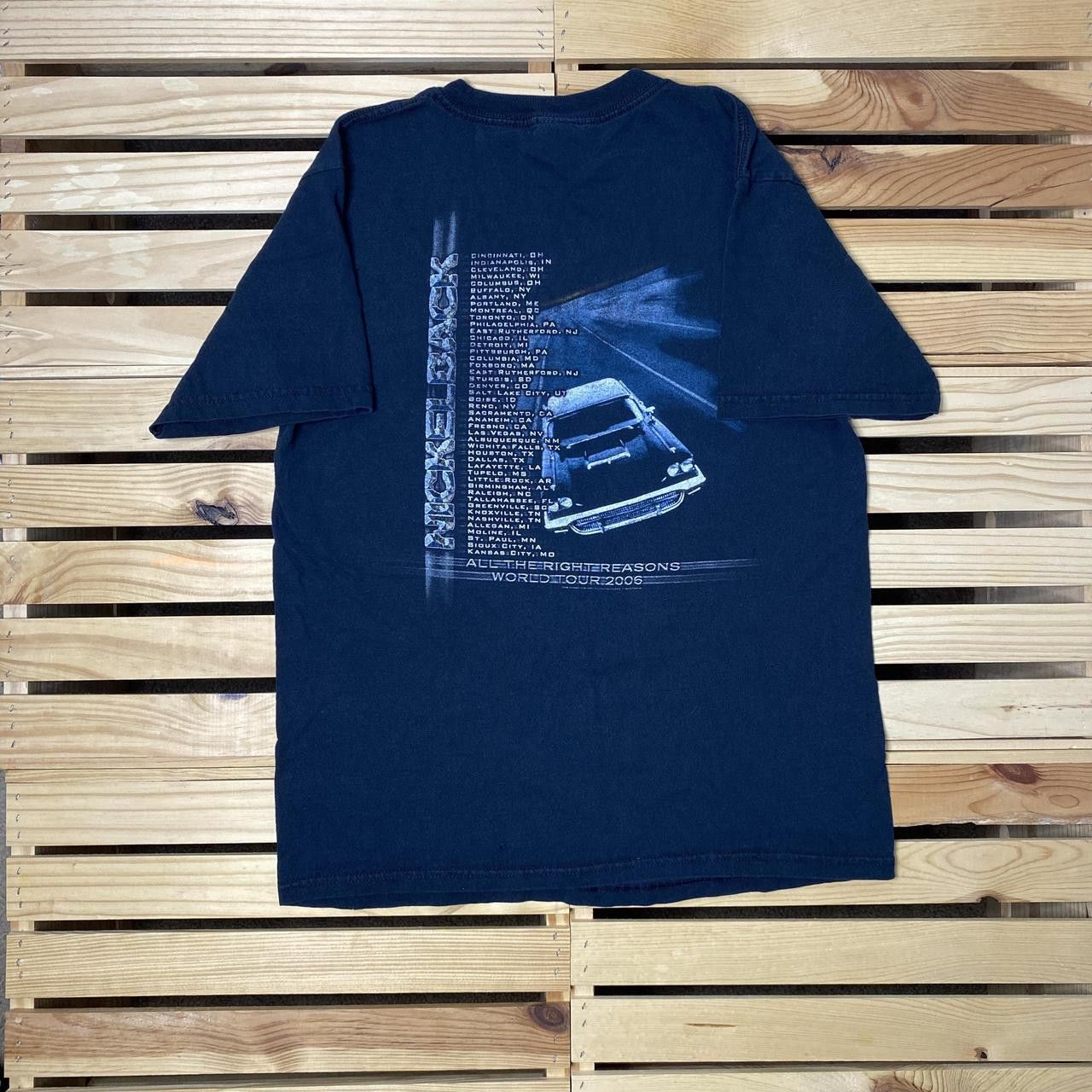 Anvil Vintage Nickelback 2006 Tour Black Band Tee Size Medium Size US M / EU 48-50 / 2 - 2 Thumbnail