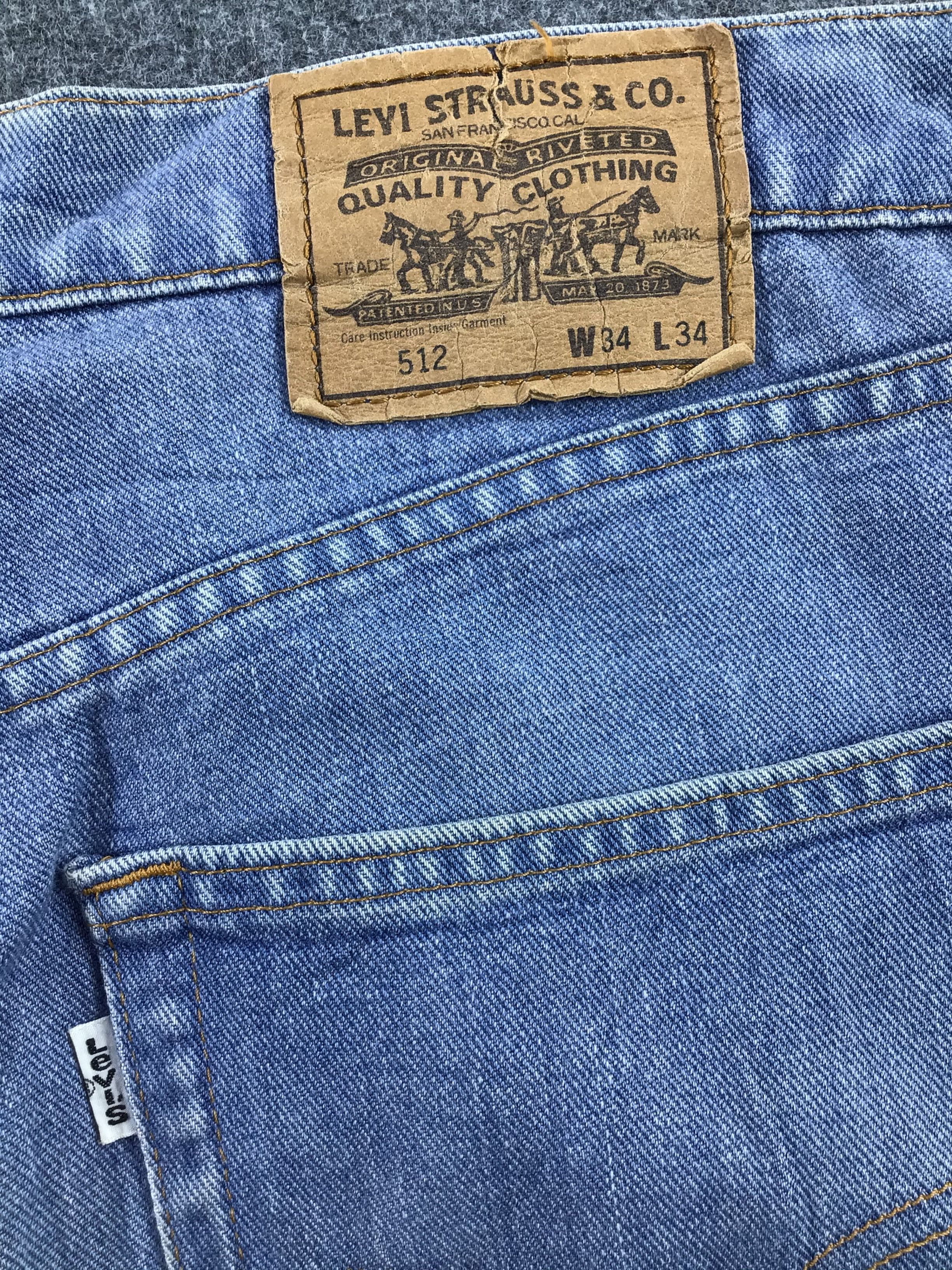 Levi's × Vintage Vintage Levis 512 Silver Tab Jeans-JM595 Size US 35 - 5 Thumbnail