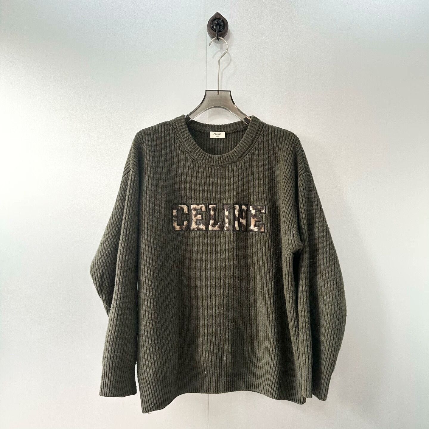Celine Celine Retro Green Sweater S Men Size US S / EU 44-46 / 1 - 1 Thumbnail