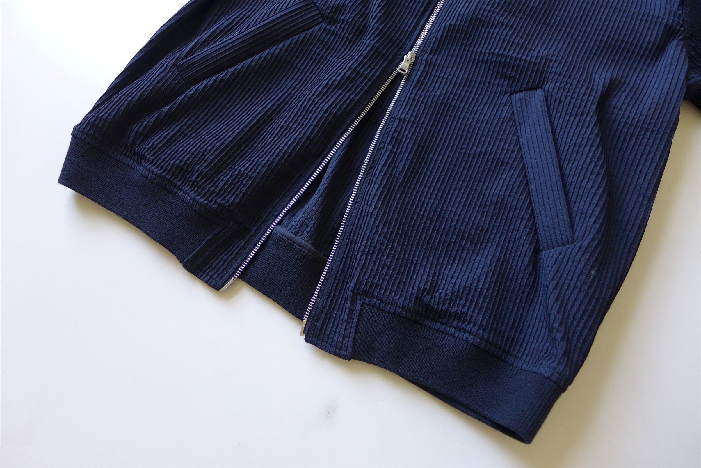 Barena Barena Oversized Light Bomber Jacket - Navy Virgin Wool Size US S / EU 44-46 / 1 - 6 Thumbnail