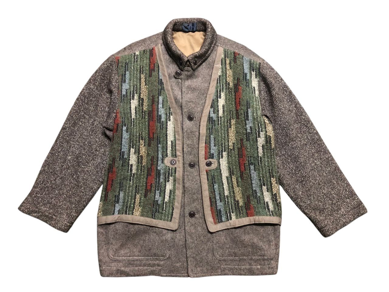 Japanese Brand × Vintage JAPANESE BRAND GIOVANOUMO WOOL TWEED VEST JACKET Size US M / EU 48-50 / 2 - 1 Thumbnail