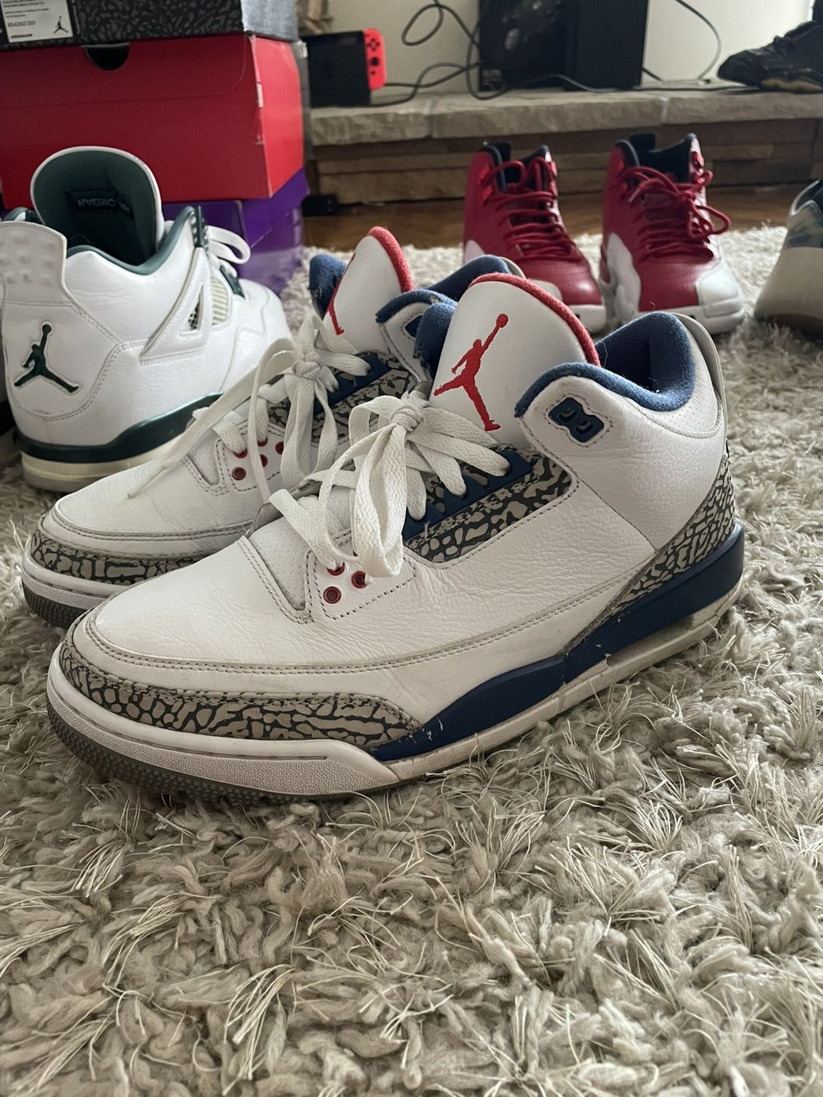 Jordan Brand Jordan 3 True Blue Size US 9.5 / EU 42-43 - 1 Thumbnail
