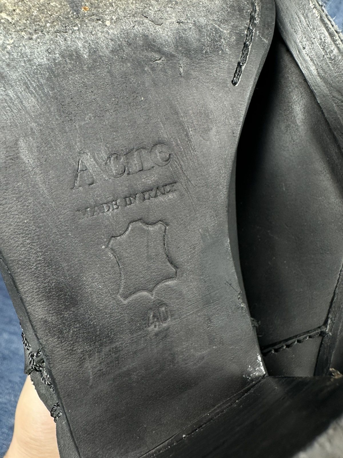 Acne Studios Acne Studios Leather Pistol Black Block Heels Ankle Boots Size US 10 / IT 40 - 22 Thumbnail