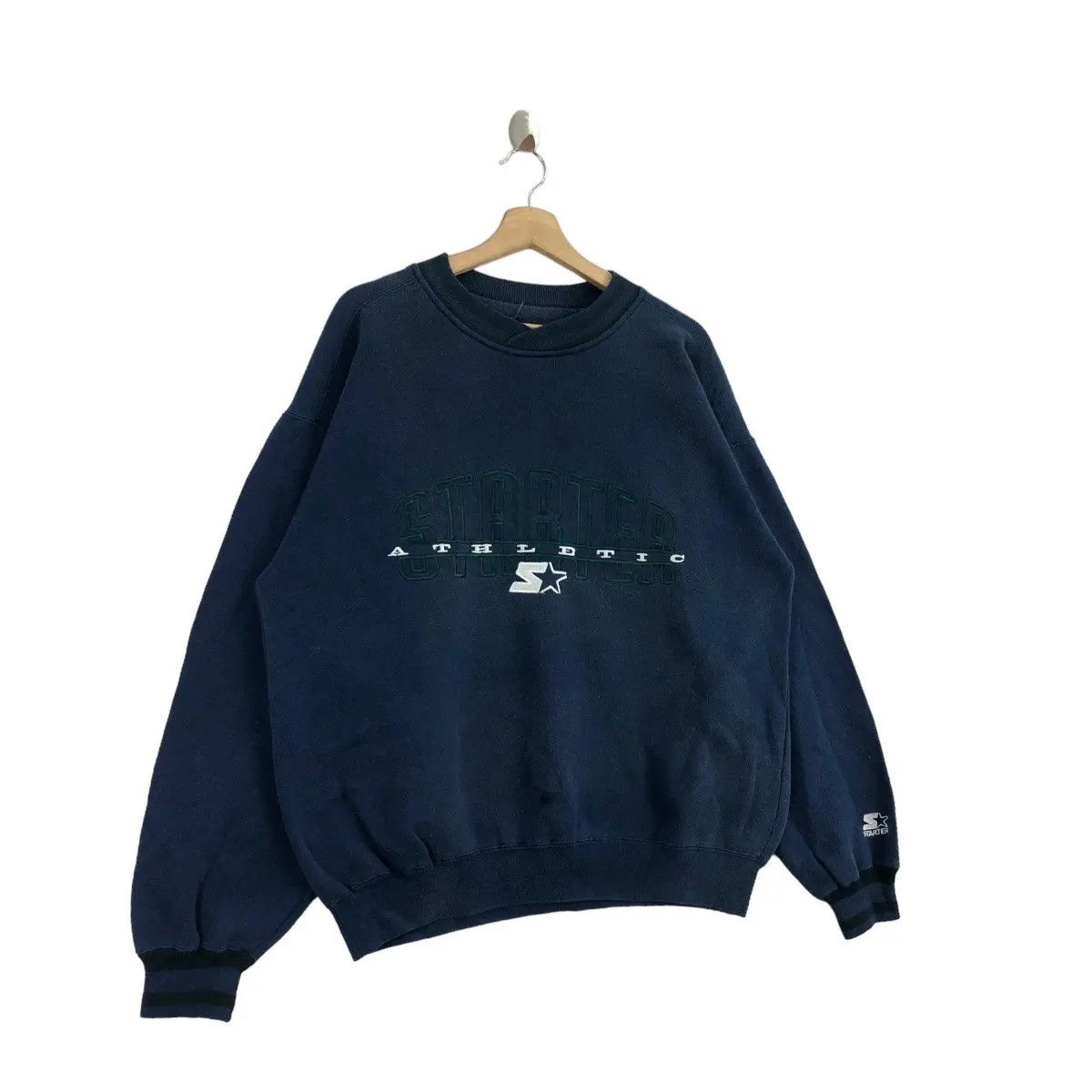 Starter Vtg STARTER ATHLETIC Embroidered Sport Sweatshirt Size US M / EU 48-50 / 2 - 5 Thumbnail