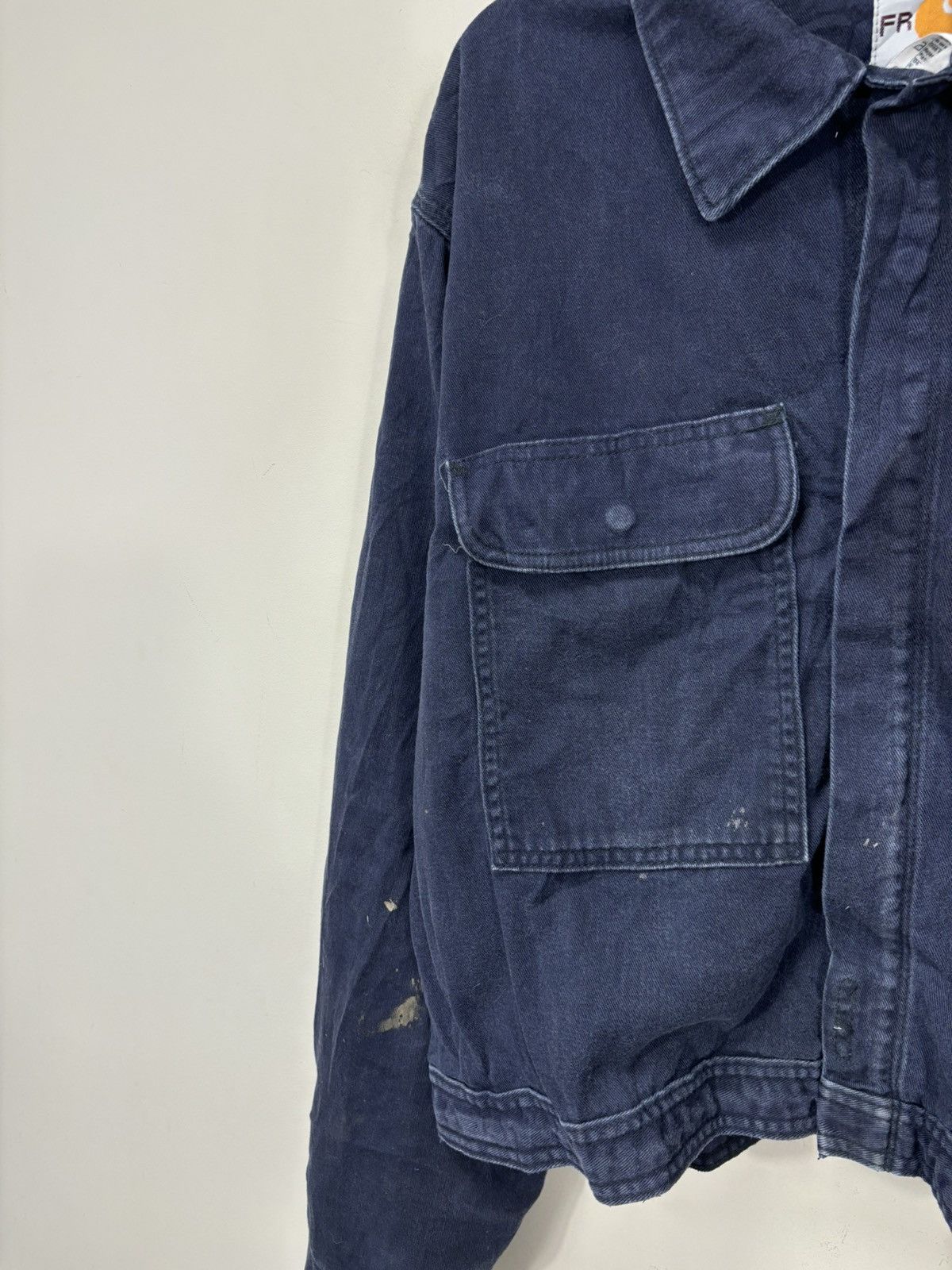 Carhartt Vintage Carhartt FR Navy Blue Workwear Boxy Cropped Jacket Size US L / EU 52-54 / 3 - 4 Thumbnail