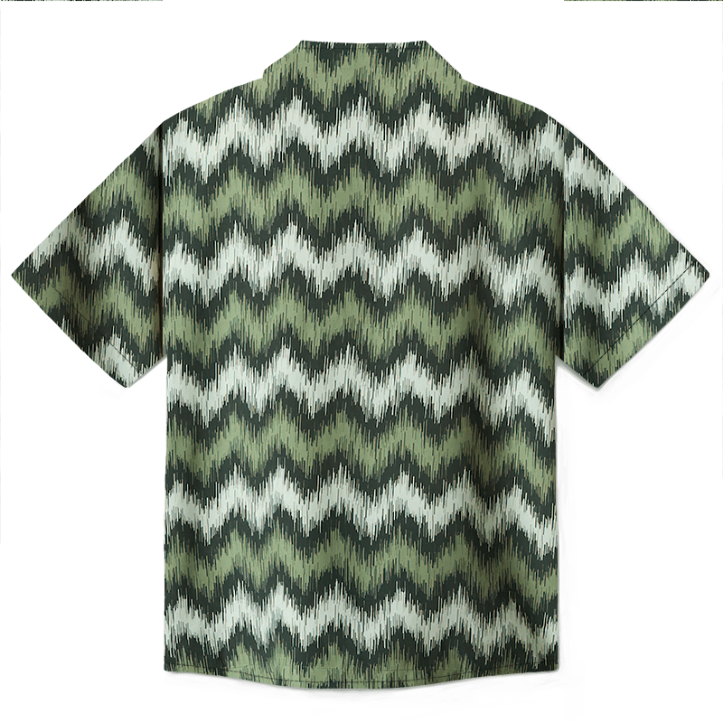 The Unbranded Brand × Vintage Zigzag Viscose Bowling Shirt | Graphic Shirt Size US S / EU 44-46 / 1 - 5 Thumbnail
