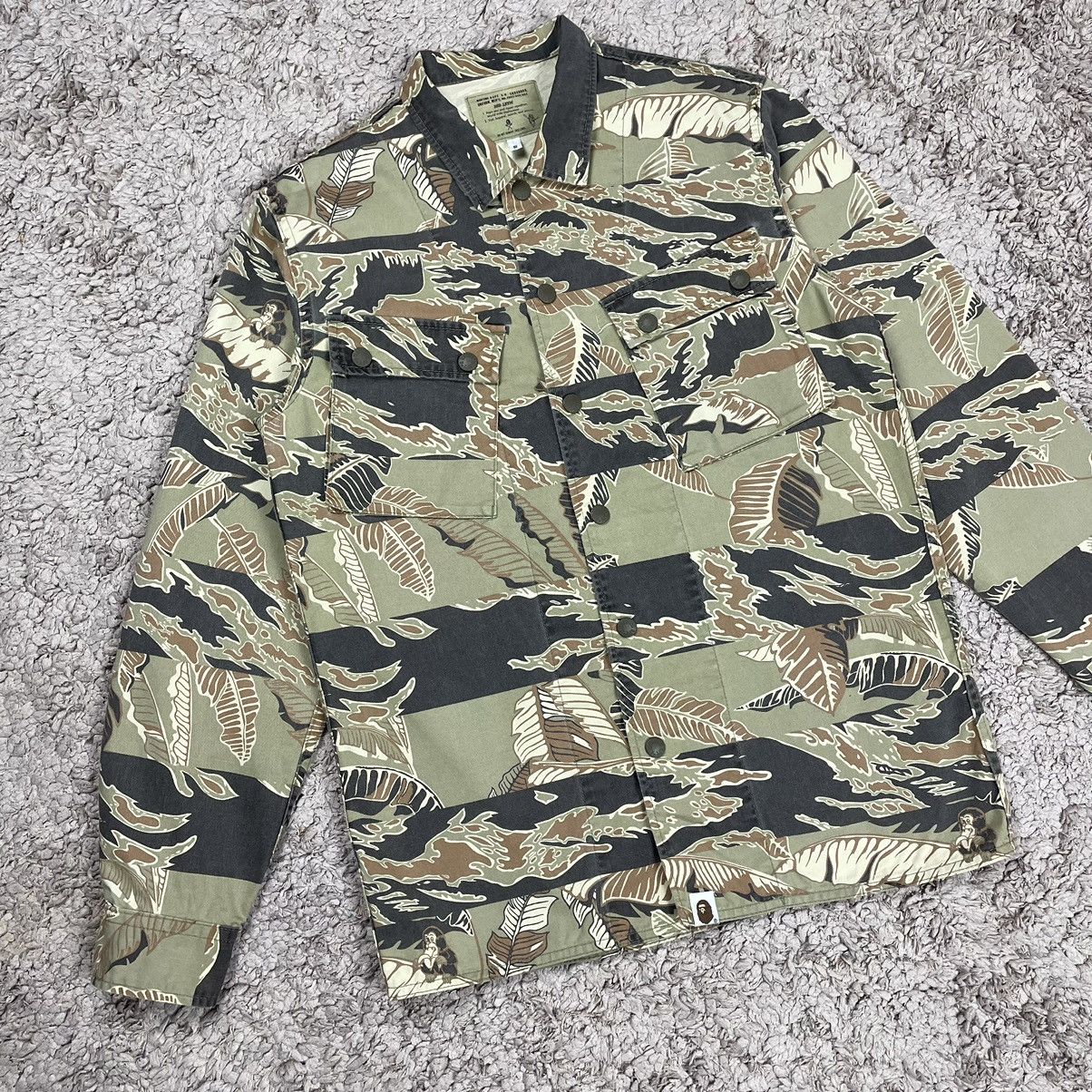 Bape Banana Leaf Camo Military Shirt Size US S / EU 44-46 / 1 - 3 Thumbnail