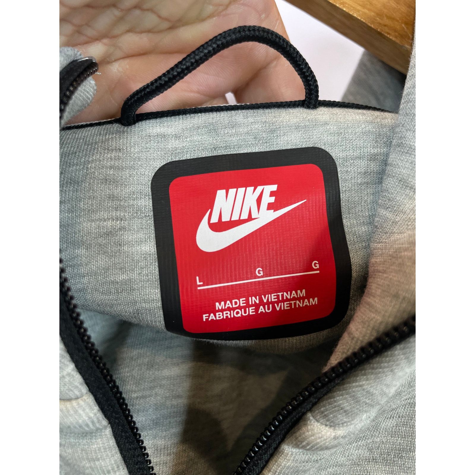 Nike Nike Tech Zip Up Grey Hoodie Size US L / EU 52-54 / 3 - 3 Thumbnail