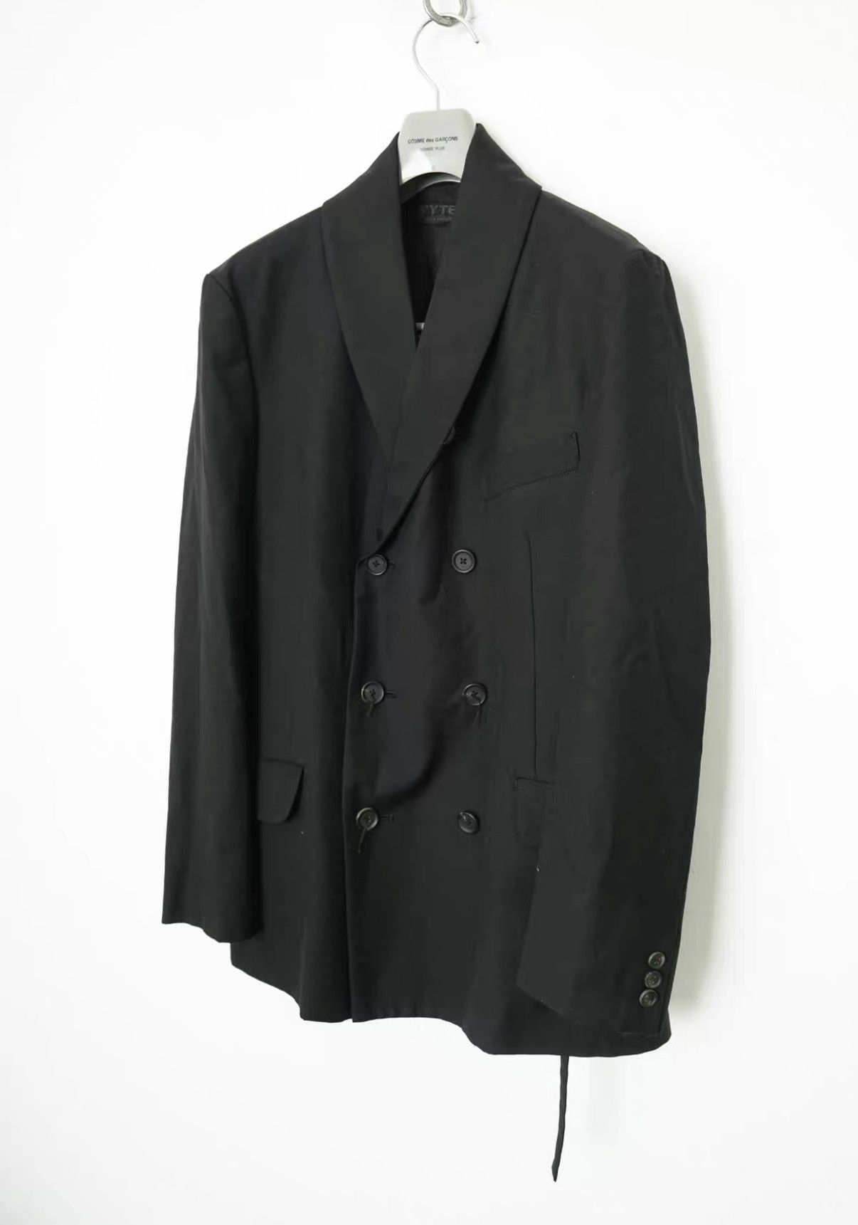 Yohji Yamamoto Yohji Yamamoto Wool Blend Shawl Collar Jacket Size US L / EU 52-54 / 3 - 2 Thumbnail