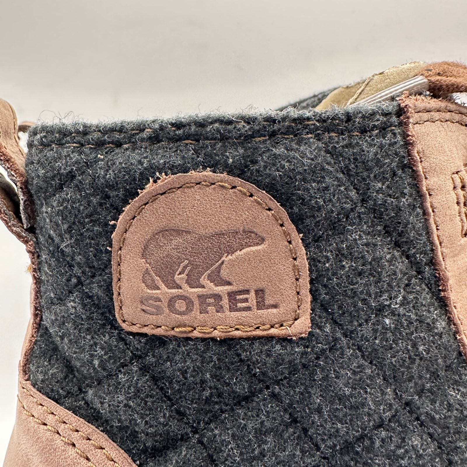 SOREL SOREL Women's 11 Evie II Lace Plus WP Tobacco/Black Boots Size US 11 / IT 41 - 5 Thumbnail