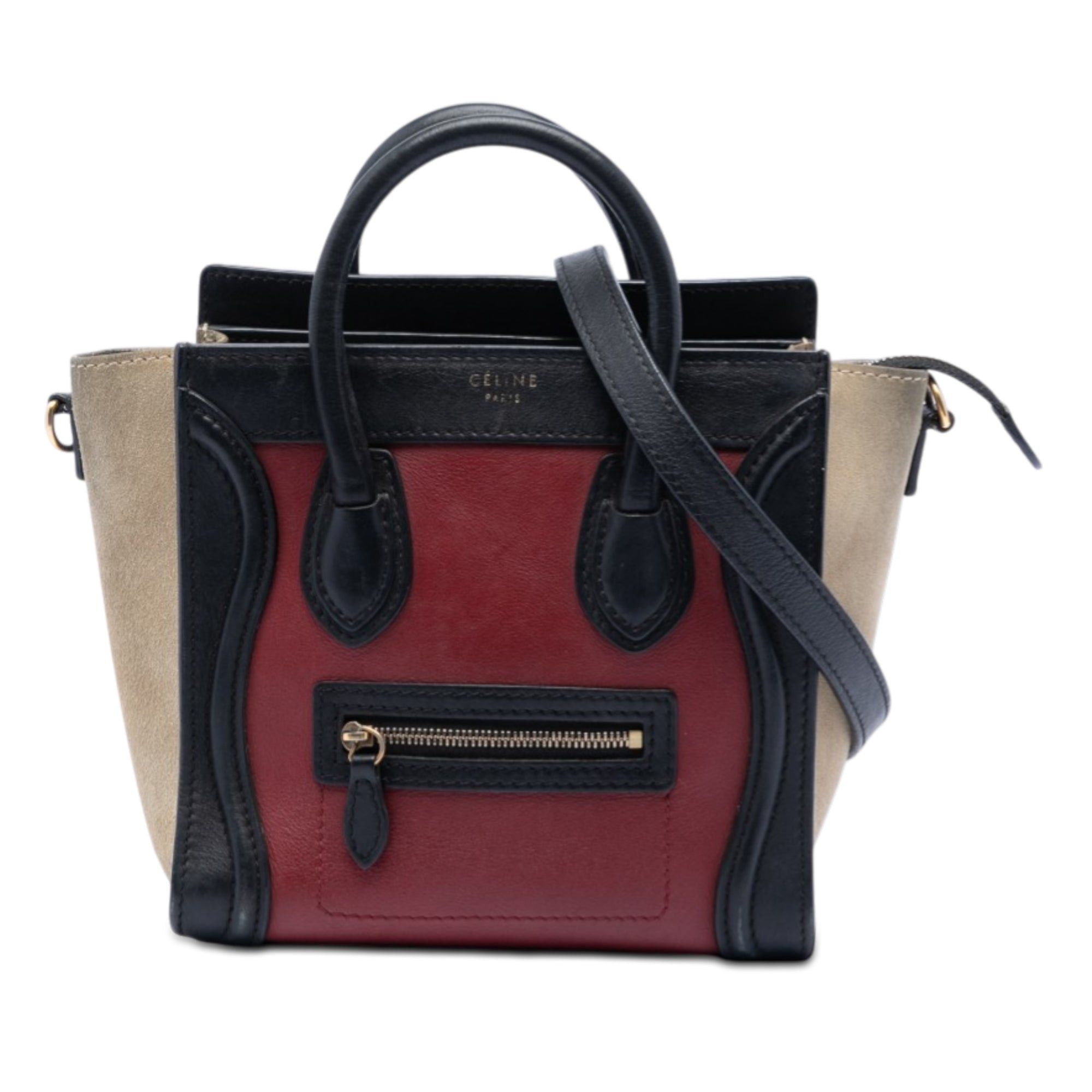 Celine Nano Tricolor Calfskin and Suede Luggage Tote Size ONE SIZE - 1 Thumbnail