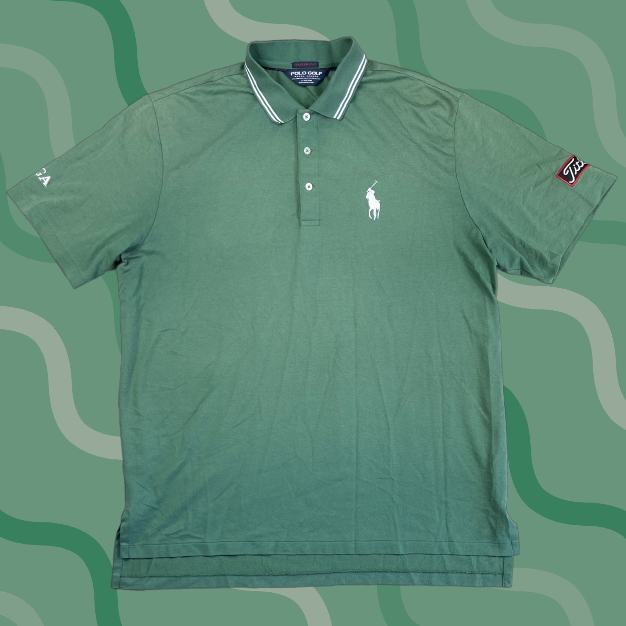 Polo Ralph Lauren VINTAGE Polo Ralph Lauren Big Pony Golf Polo Shirt Mens XL Faded Green Classic Size US XL / EU 56 / 4 - 1 Thumbnail
