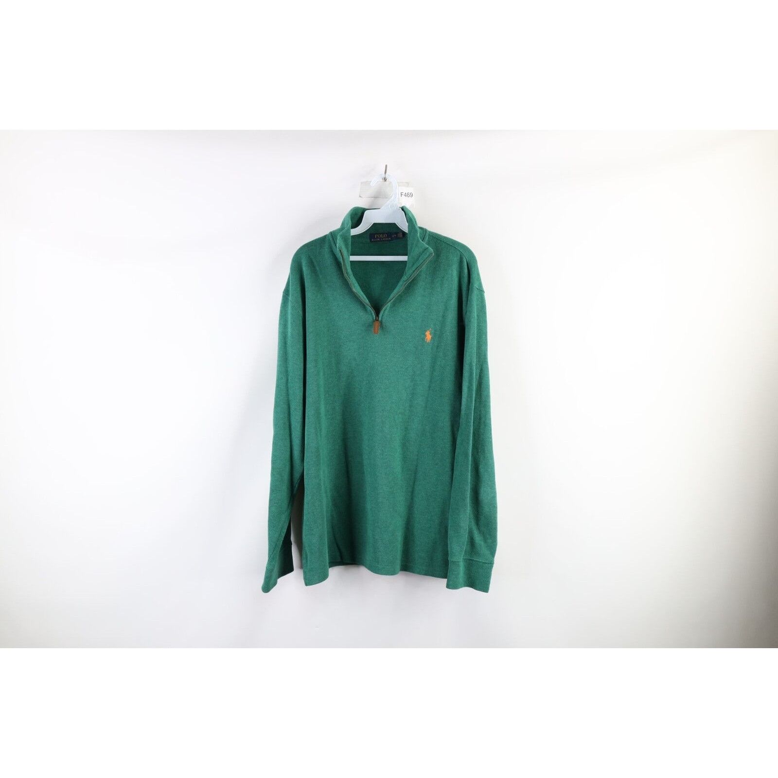 Ralph Lauren Ralph Lauren Cotton Ribbed Knit Half Zip Pullover Sweater Size US L / EU 52-54 / 3 - 1 Thumbnail